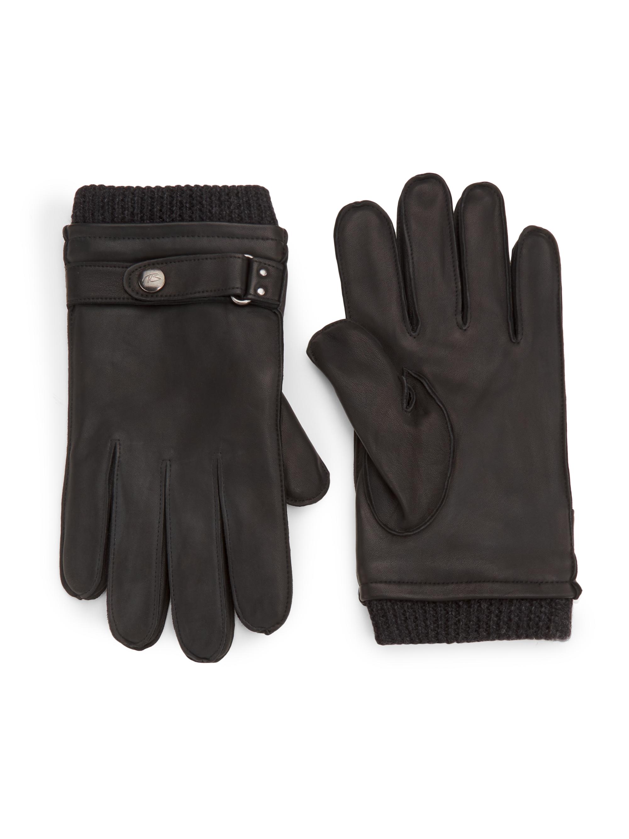 Robert Barakett Men's Leather & Wool Gloves - Brown