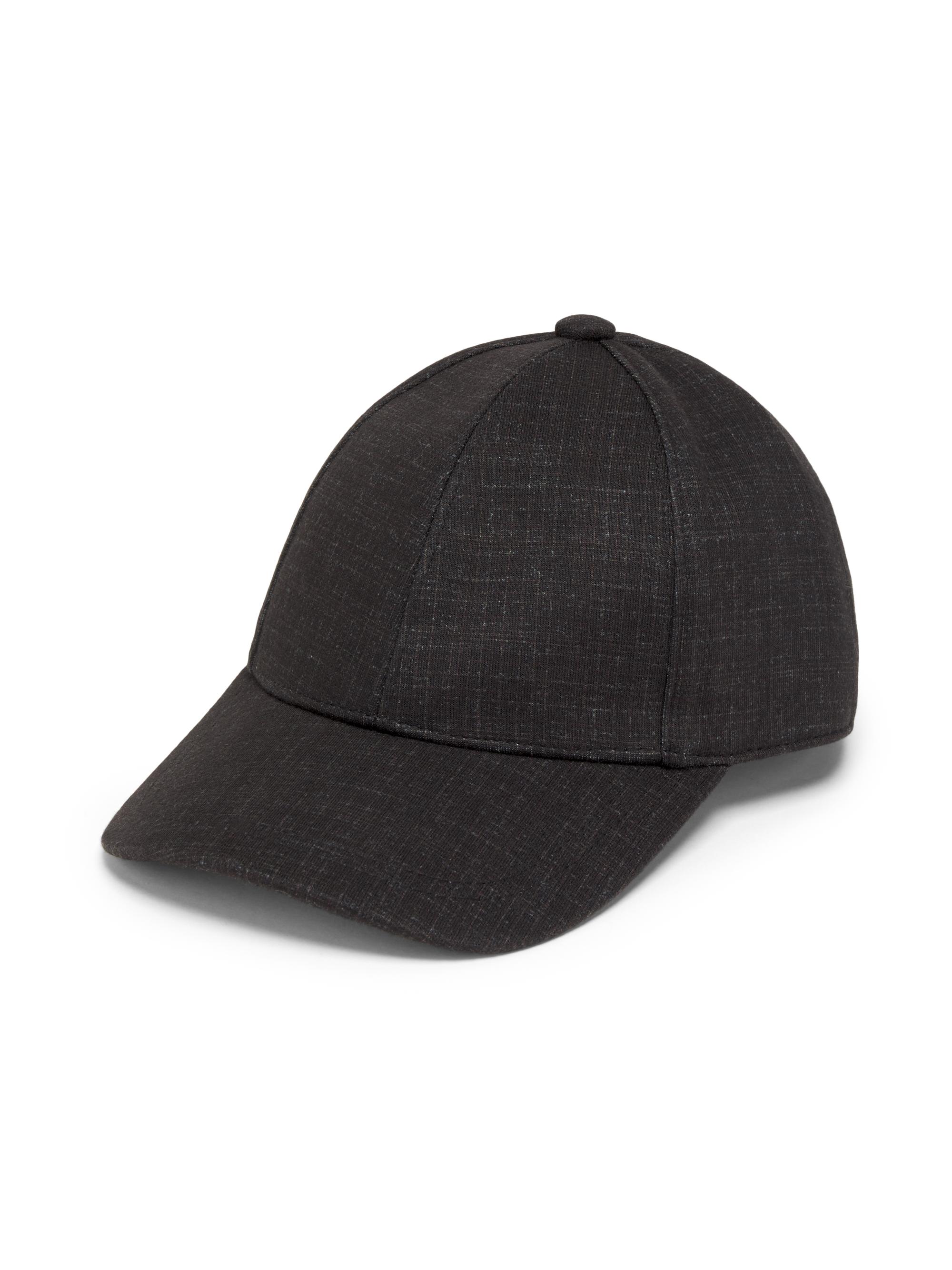 Robert Barakett Men's Micro Check Baseball Cap - Black