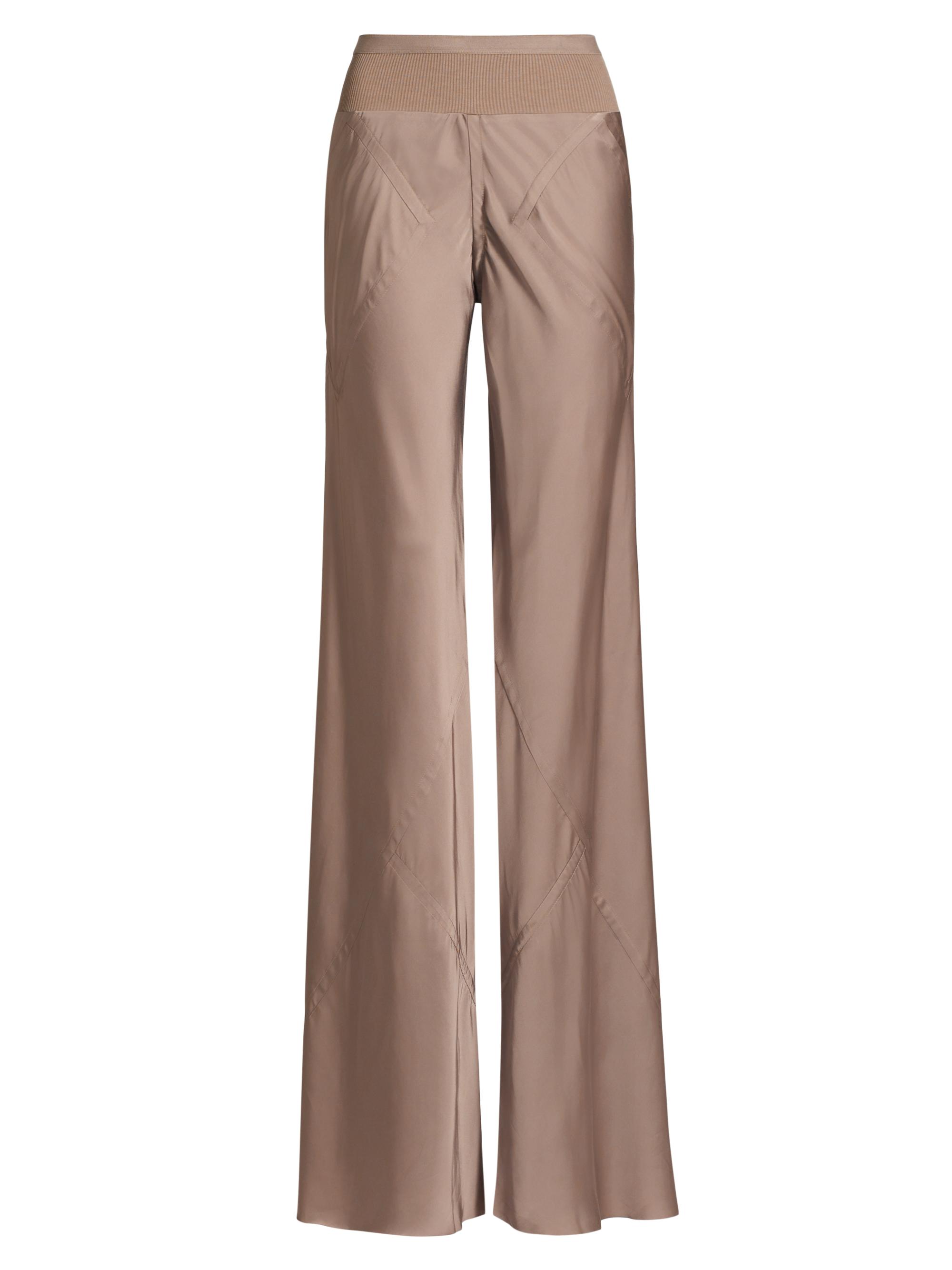 Rick Owens Women's Bias Satin Straight Pants - Flesh