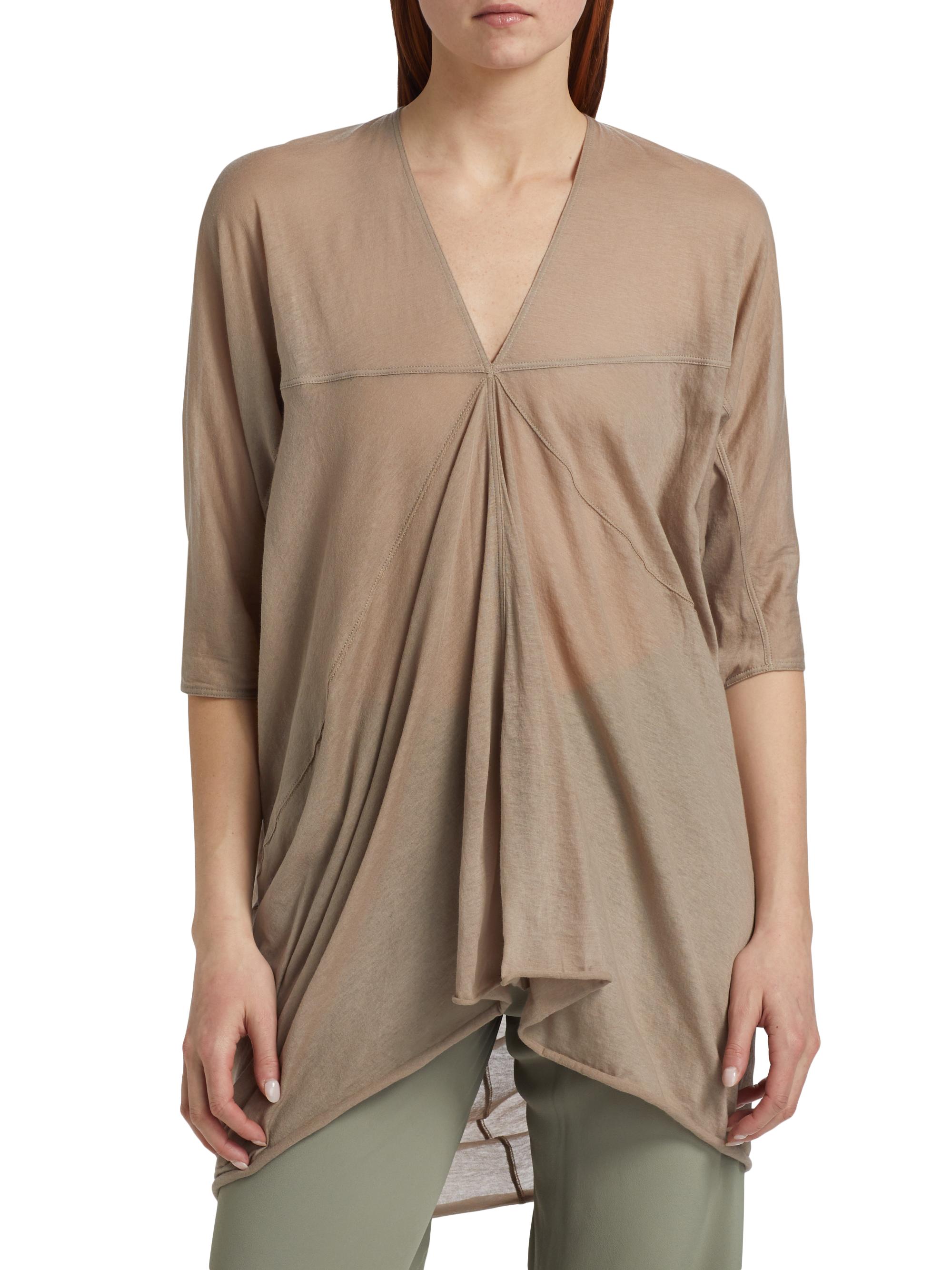 Rick Owens Kite Cotton Top | Saks Fifth Avenue
