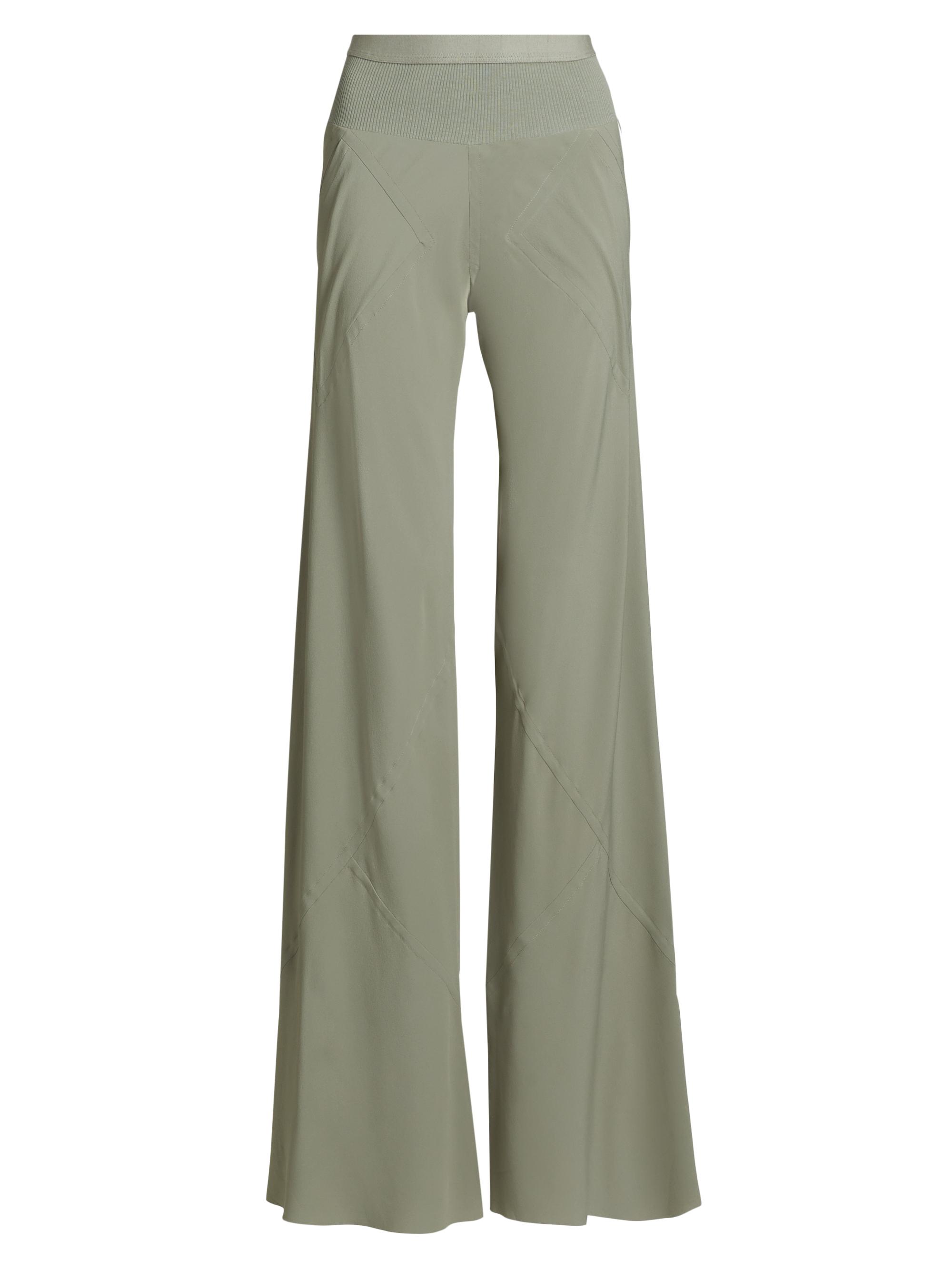 Rick Owens Women's Bias Straight Mid-Rise Pants - Celadon