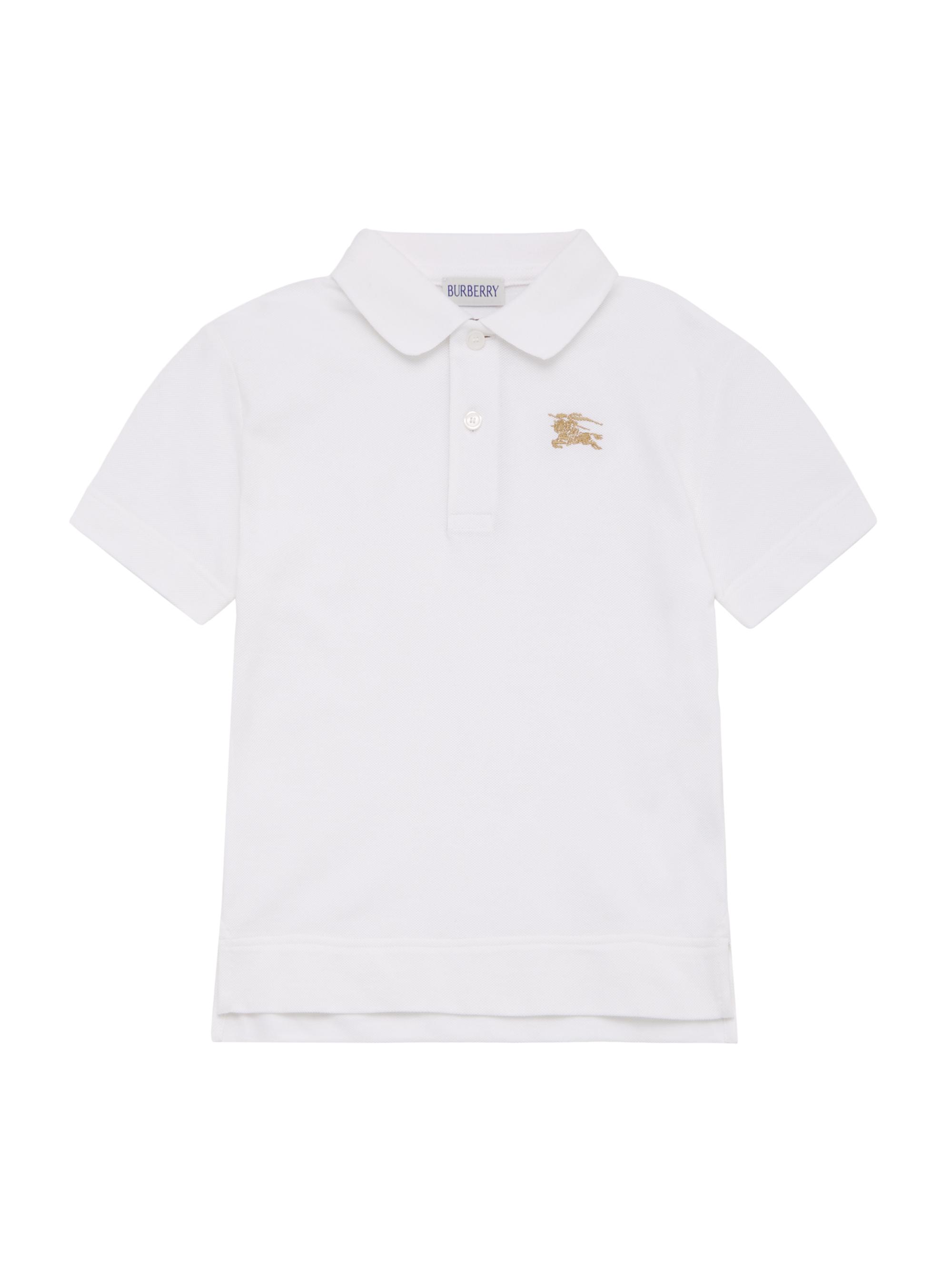 Burberry Little Boy's & Boy's EKD Polo Shirt - White