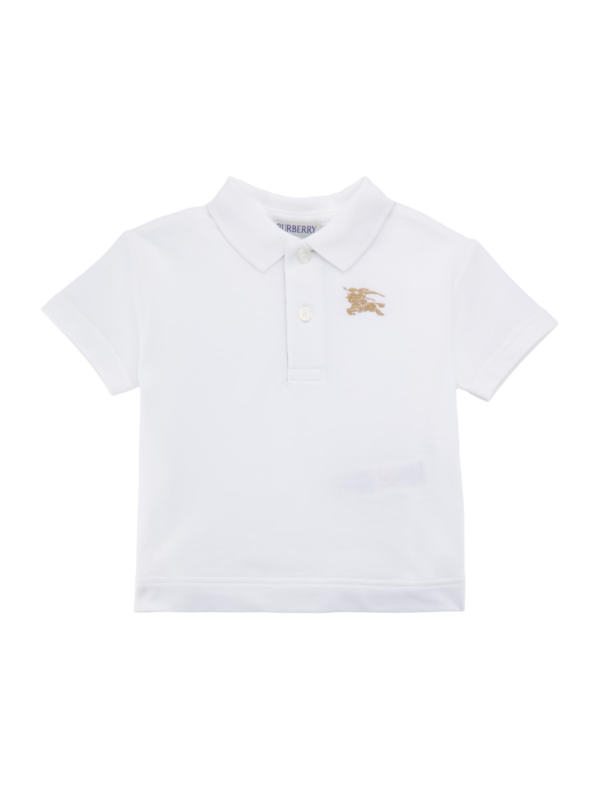 Burberry Little Boy's & Boy's EKD Polo Shirt - White 6 Months