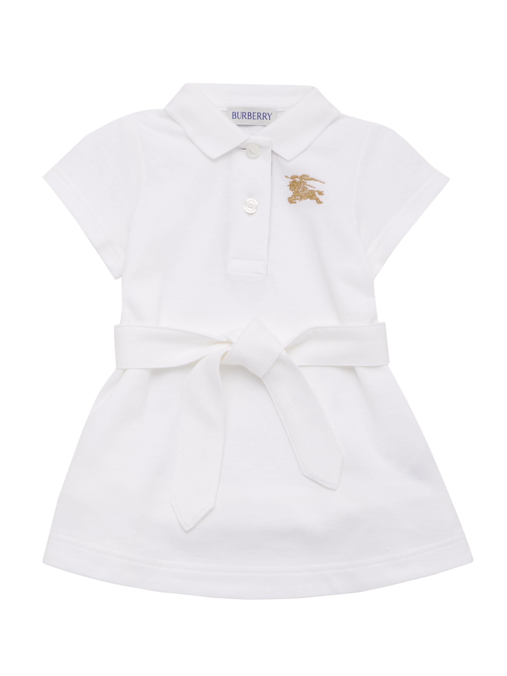 Burberry Baby Girl's & Little Girl's Polo Shirtdress - White 6 Months