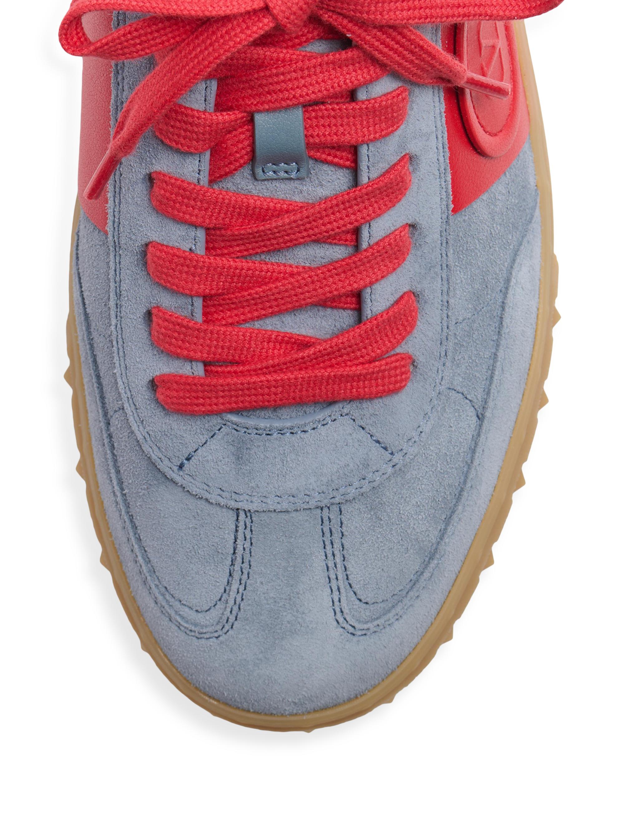 Valentino Garavani Men's Upvillage Sneakers in Split Leather and