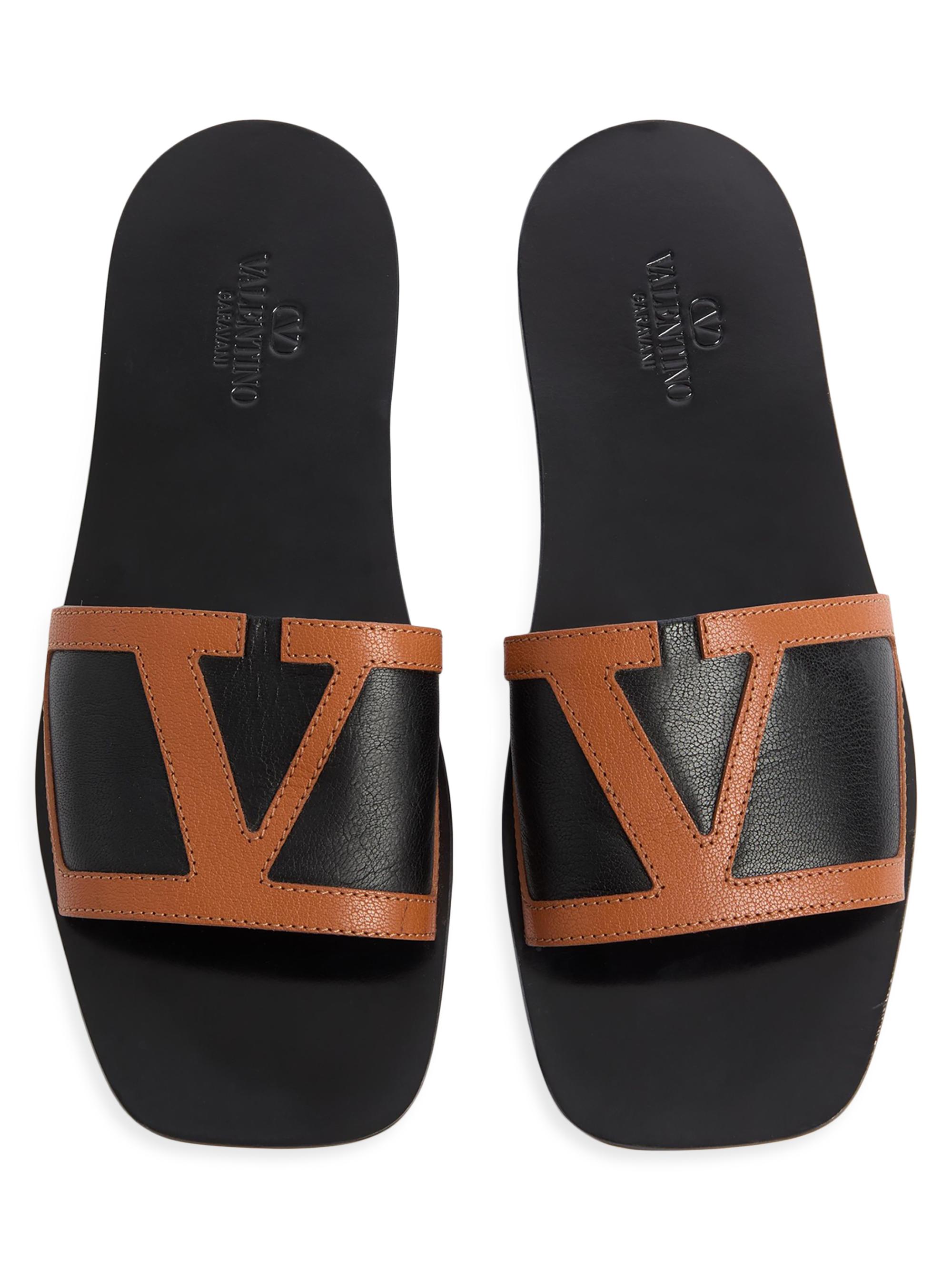 Valentino Garavani Viva Superstar Slide Sandals in Nappa Leather