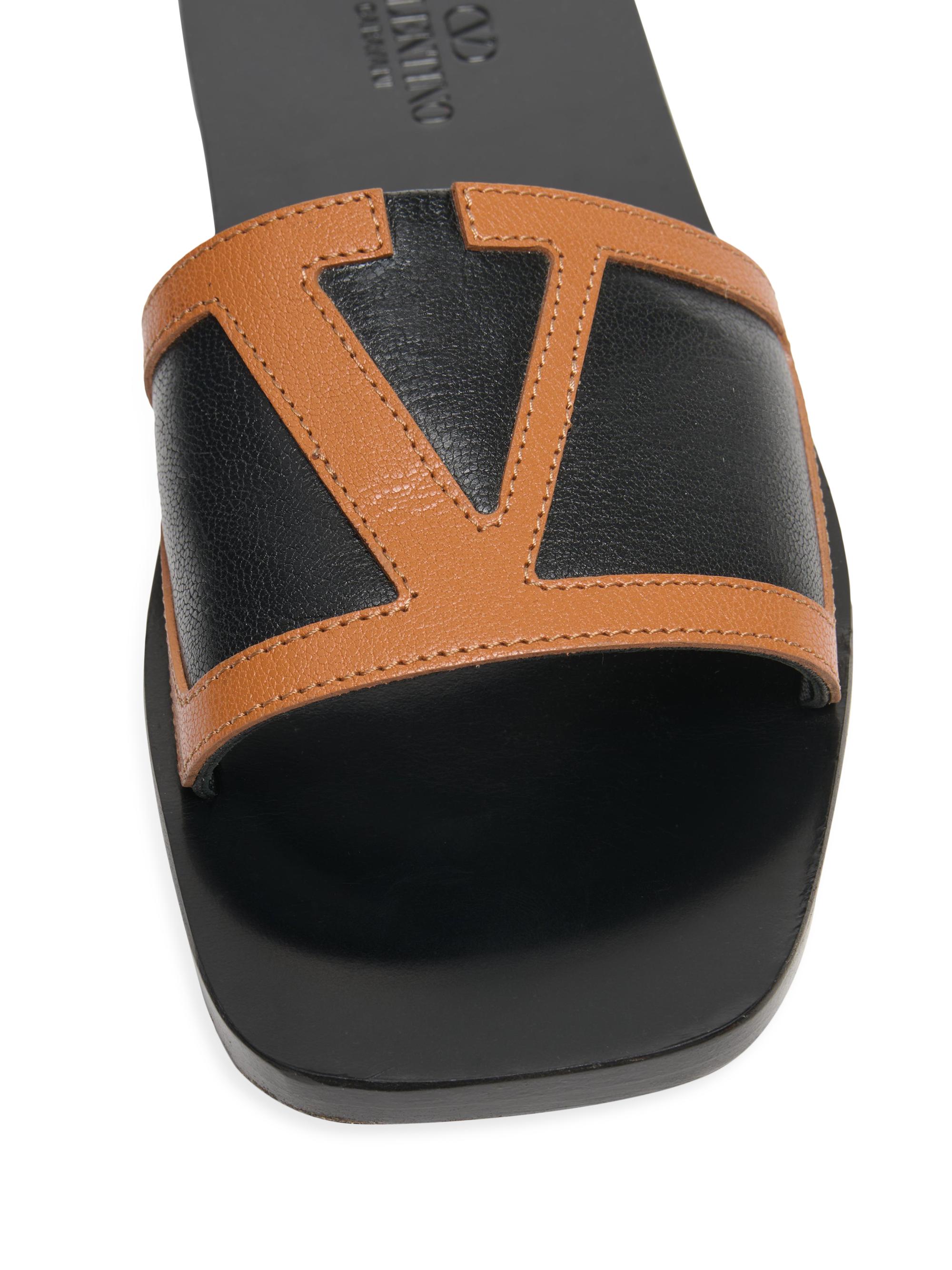 Valentino Garavani Viva Superstar Slide Sandals in Nappa Leather