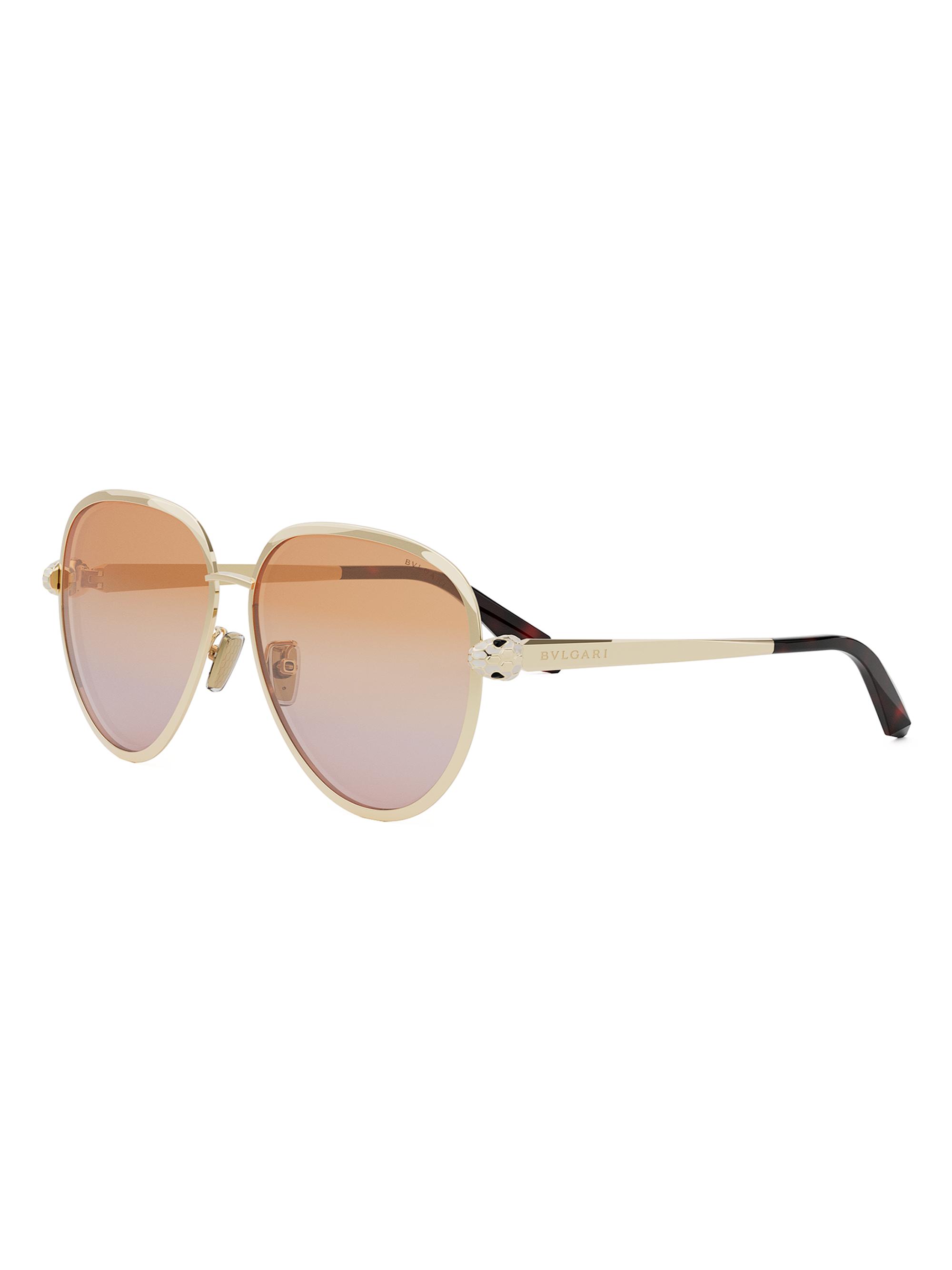 BVLGARI Serpenti Viper 62MM Rectangular Sunglasses | Saks Fifth Avenue