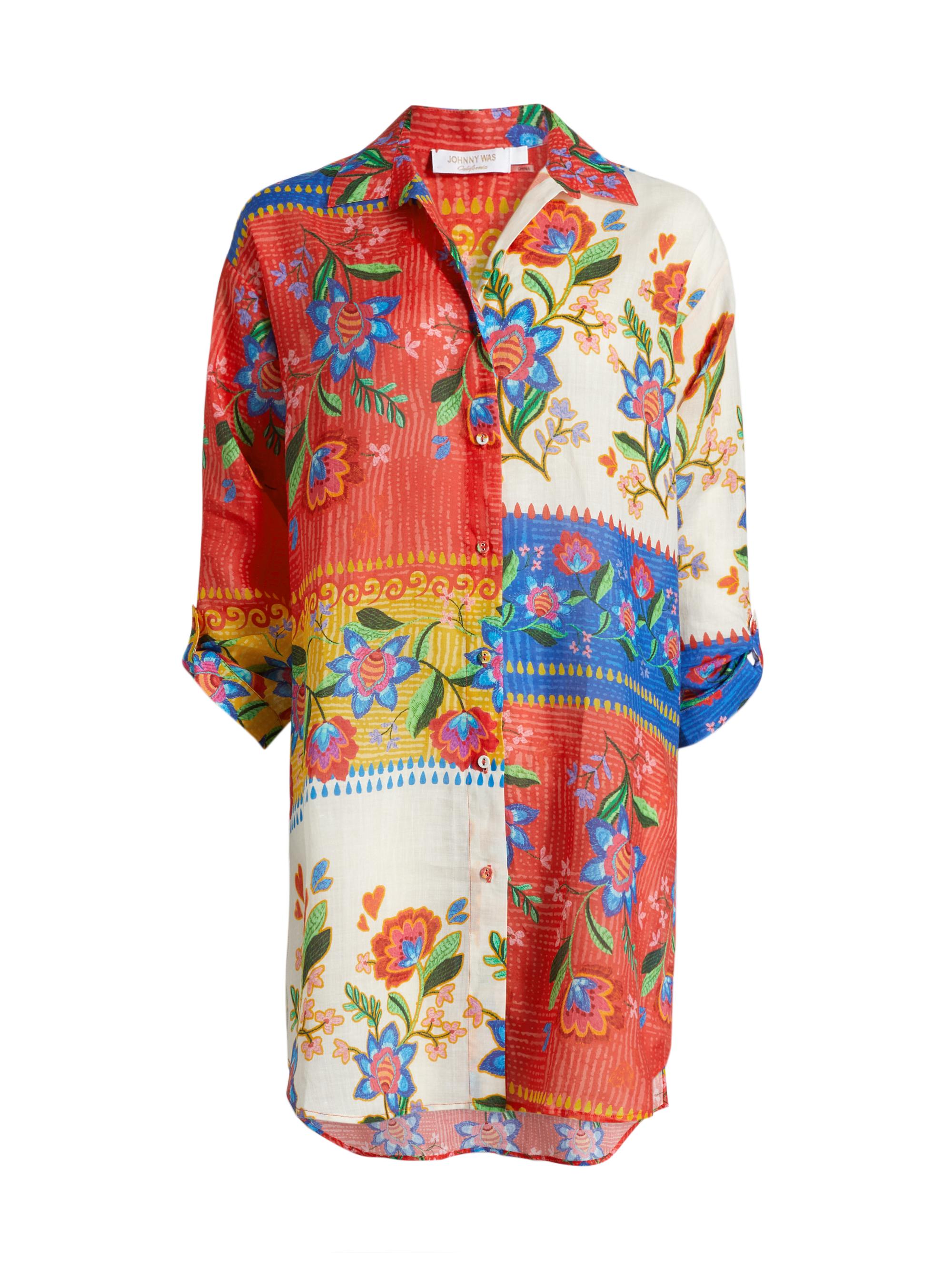 Johnny Was Women's Roumba Cover-Up Shirtdress - Roomba