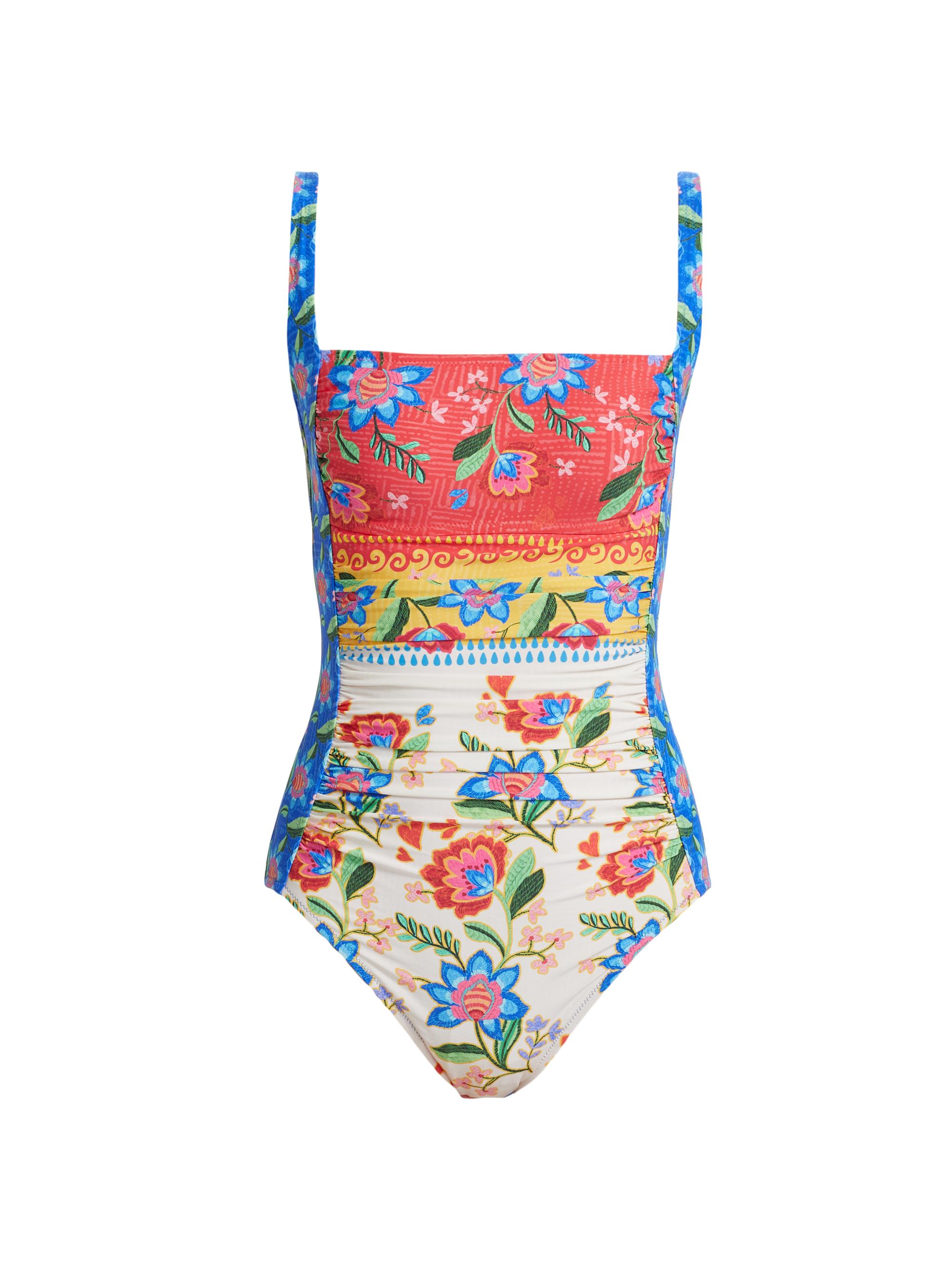 Johnny Was Women's Roumba Ruched One-Piece Swimsuit - Roomba