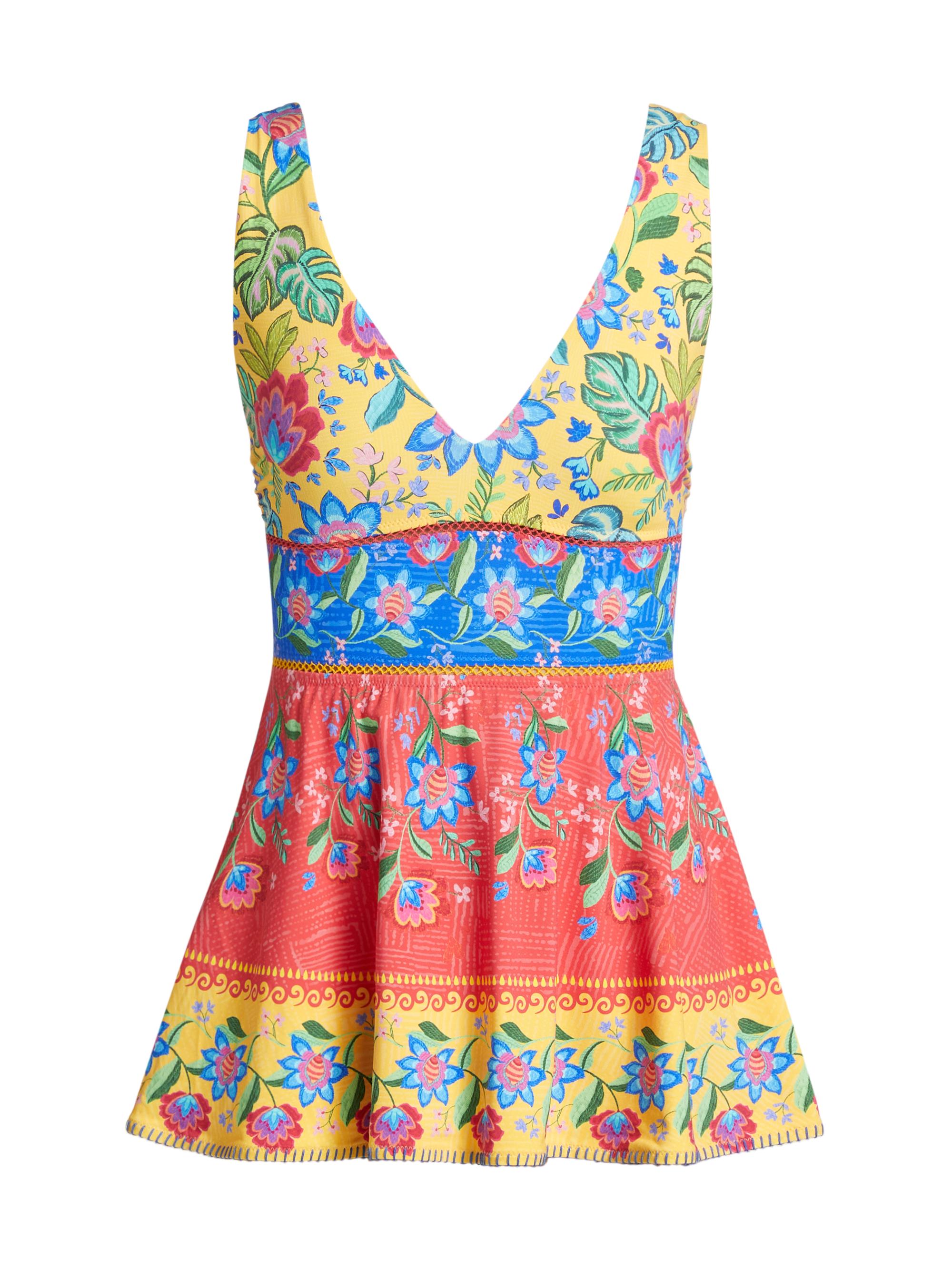 Johnny Was Women's Roumba Skirted One-Piece Swimsuit - Roomba