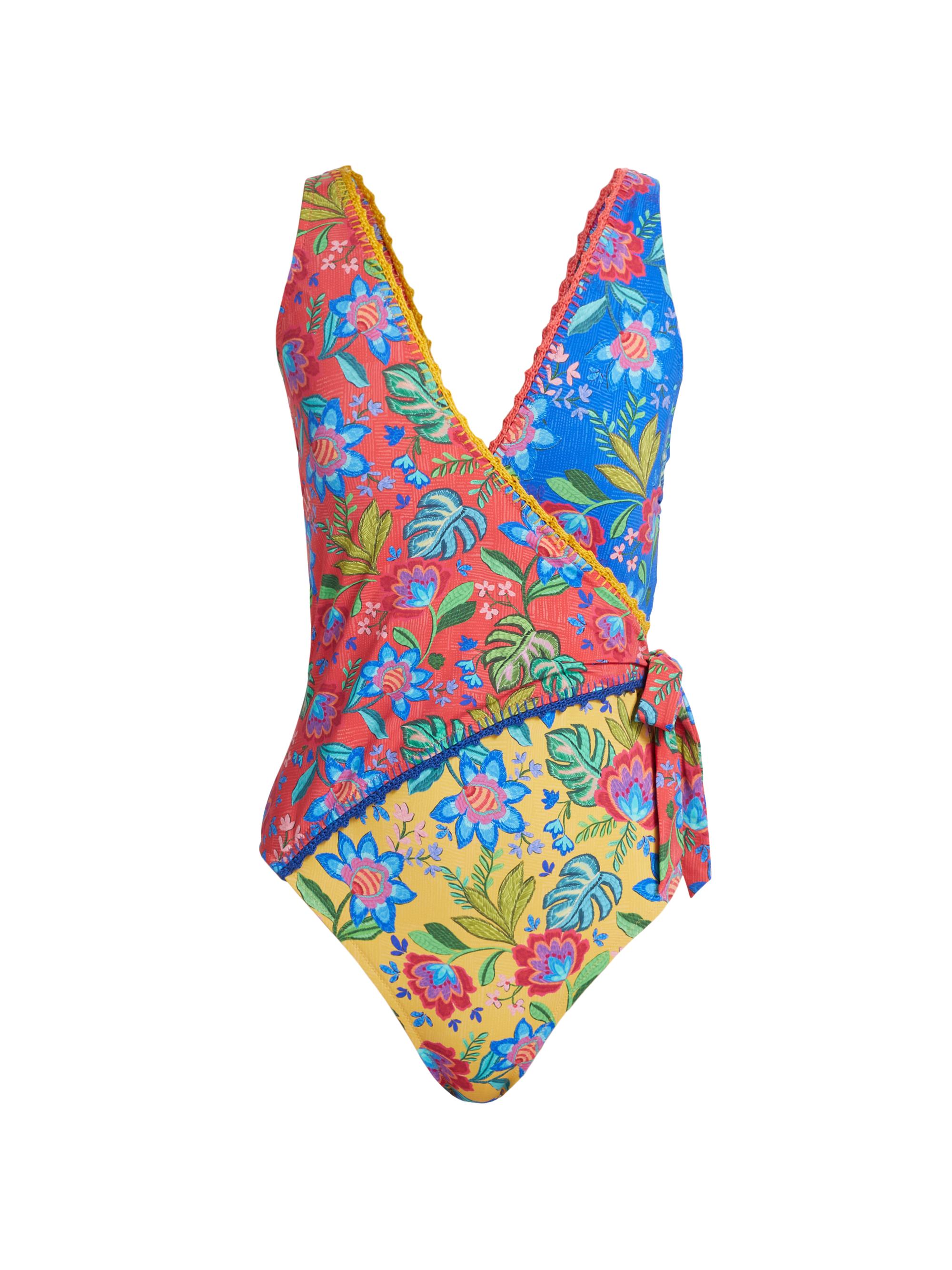Johnny Was Women's Rumba Mix Wrap One-Piece Swimsuit - Rumba Mix