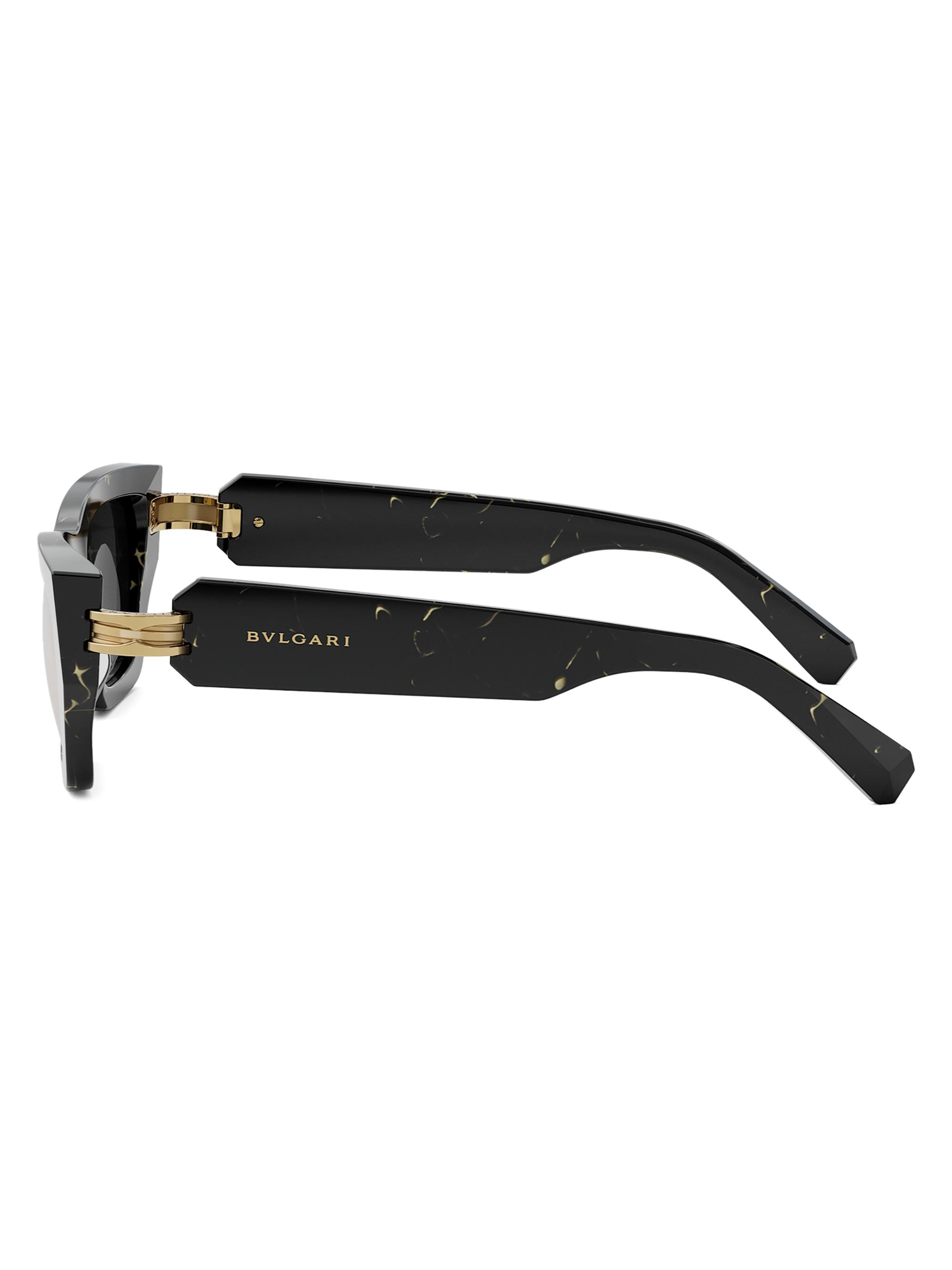 BVLGARI B.zero1 54MM Rectangular Sunglasses | Saks Fifth Avenue