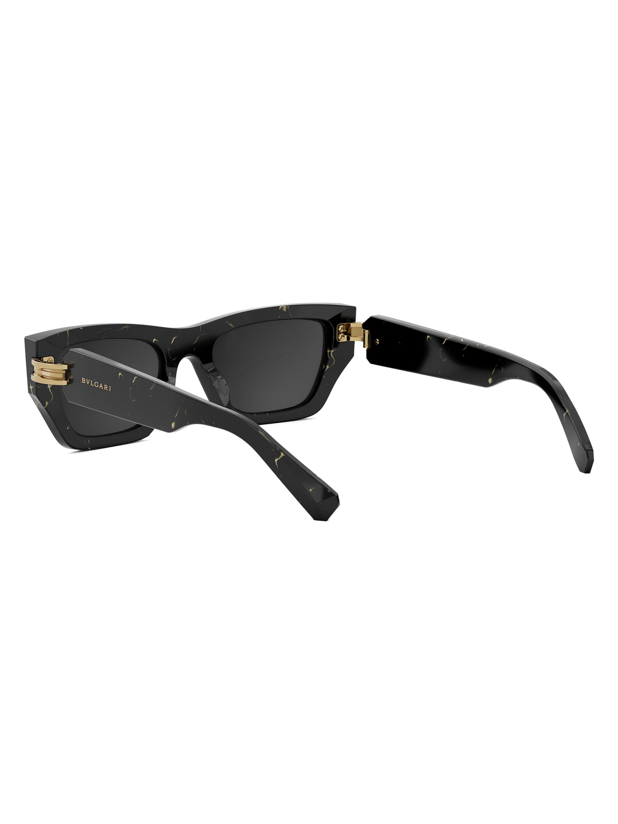 BVLGARI B.zero1 54MM Rectangular Sunglasses | Saks Fifth Avenue