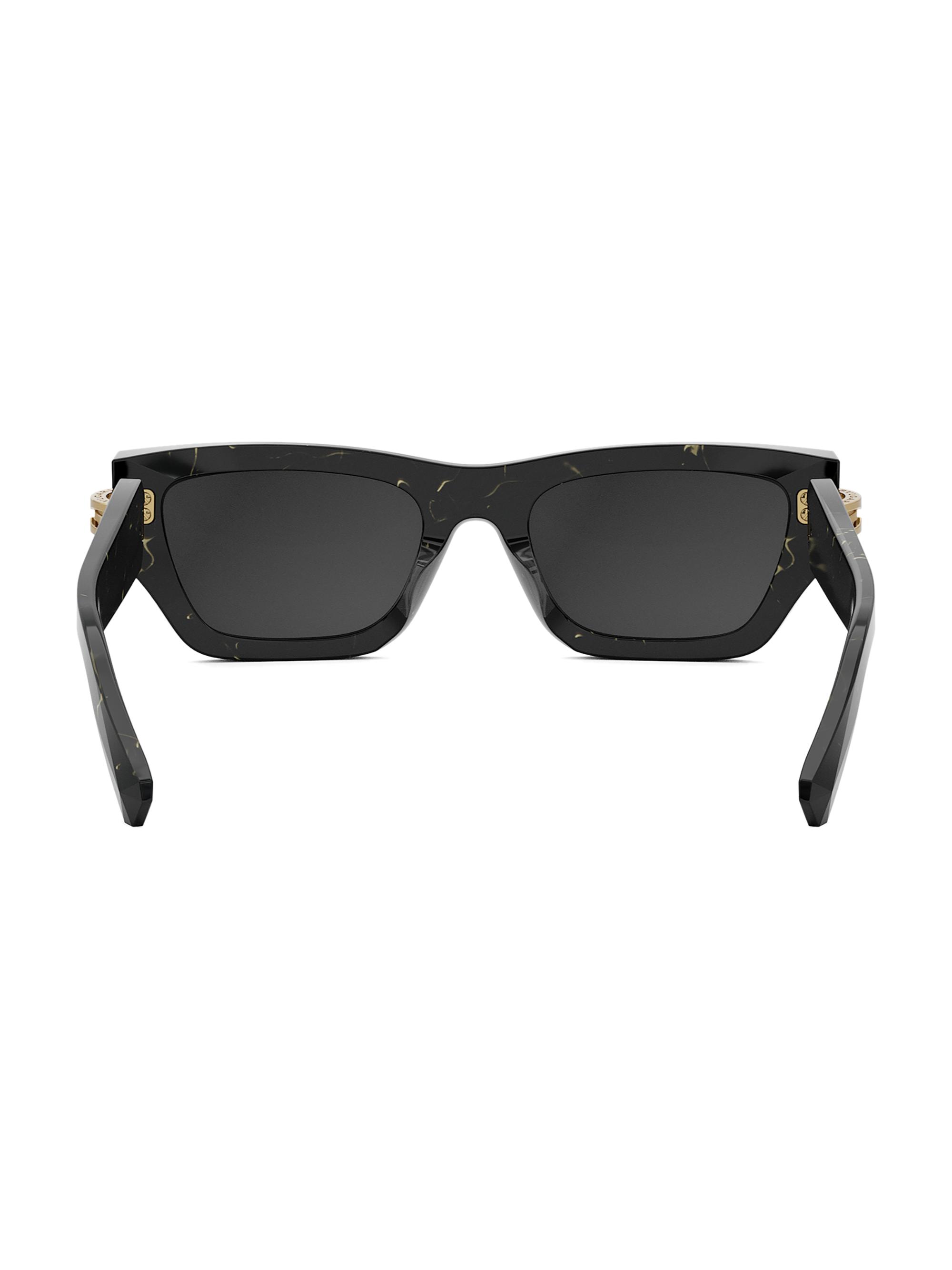 BVLGARI B.zero1 54MM Rectangular Sunglasses | Saks Fifth Avenue