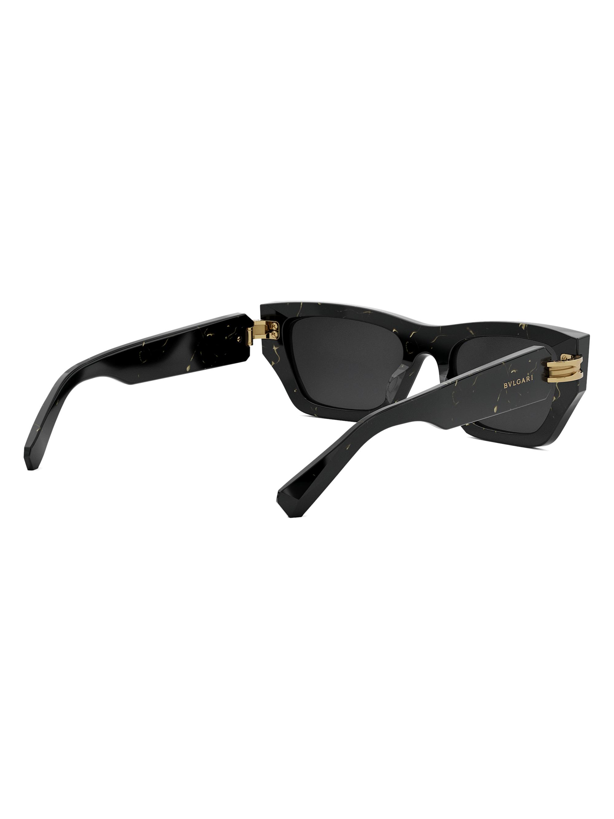 BVLGARI B.zero1 54MM Rectangular Sunglasses | Saks Fifth Avenue