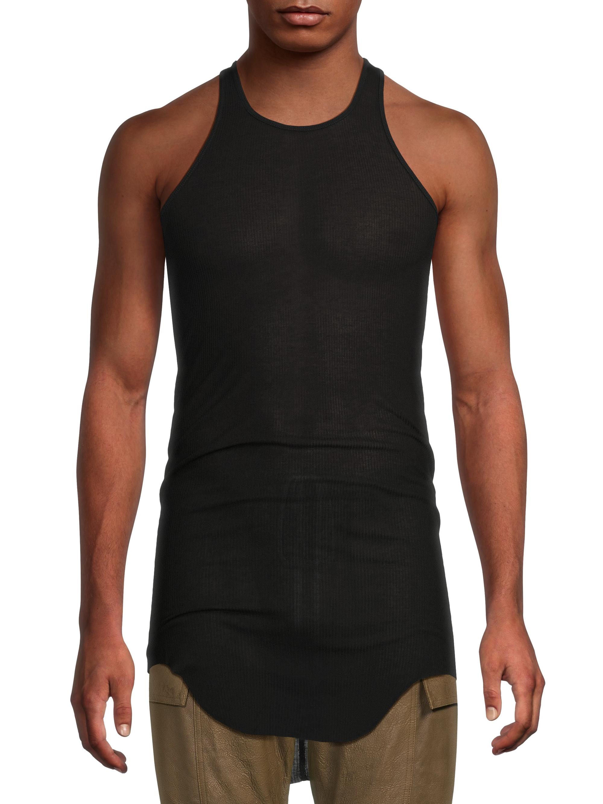 Rick Owens Basic Rib-Knit Tank Top | Saks Fifth Avenue