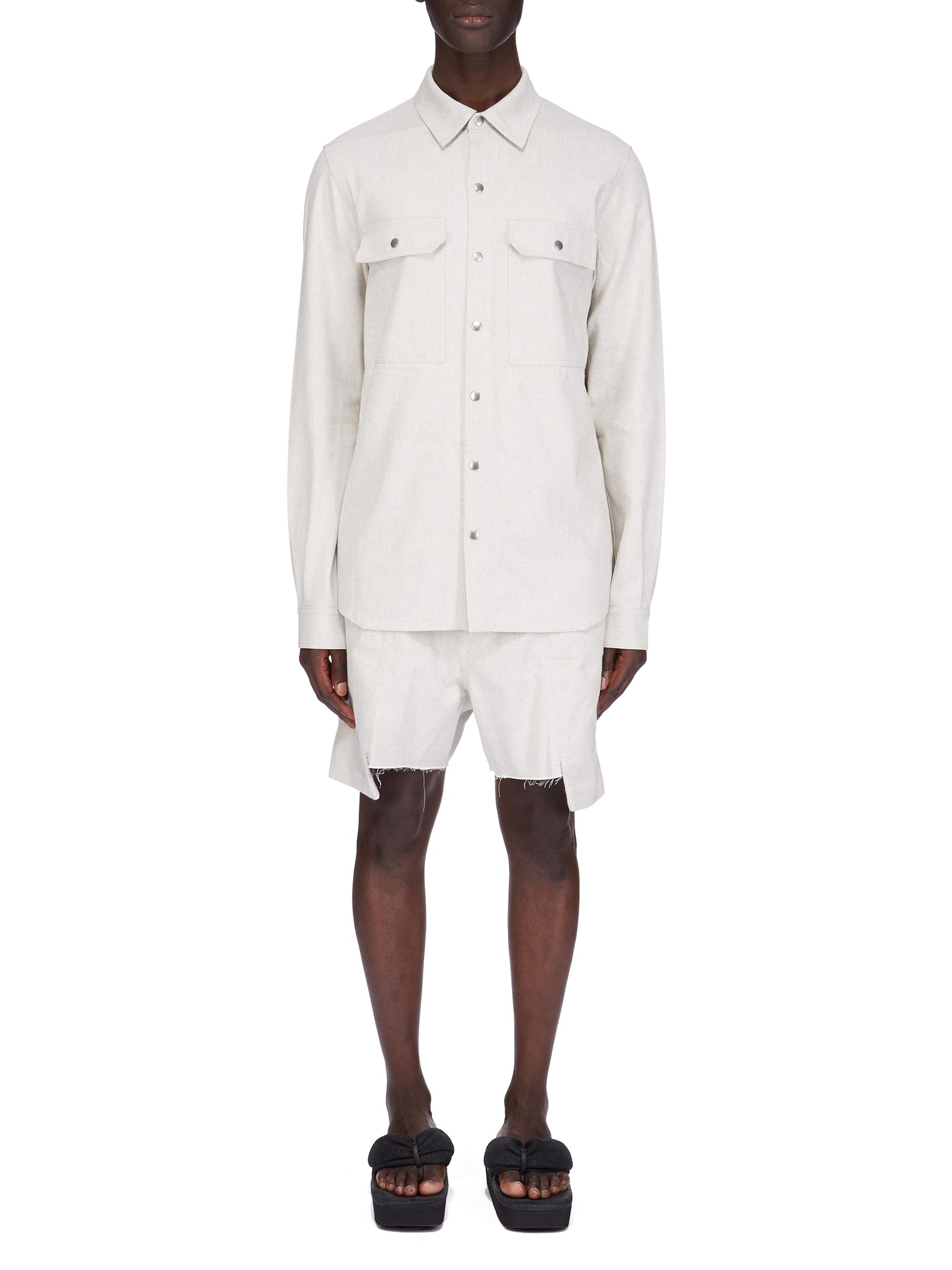 Rick Owens Men's Giacca Cotton Outershirt - Dinge