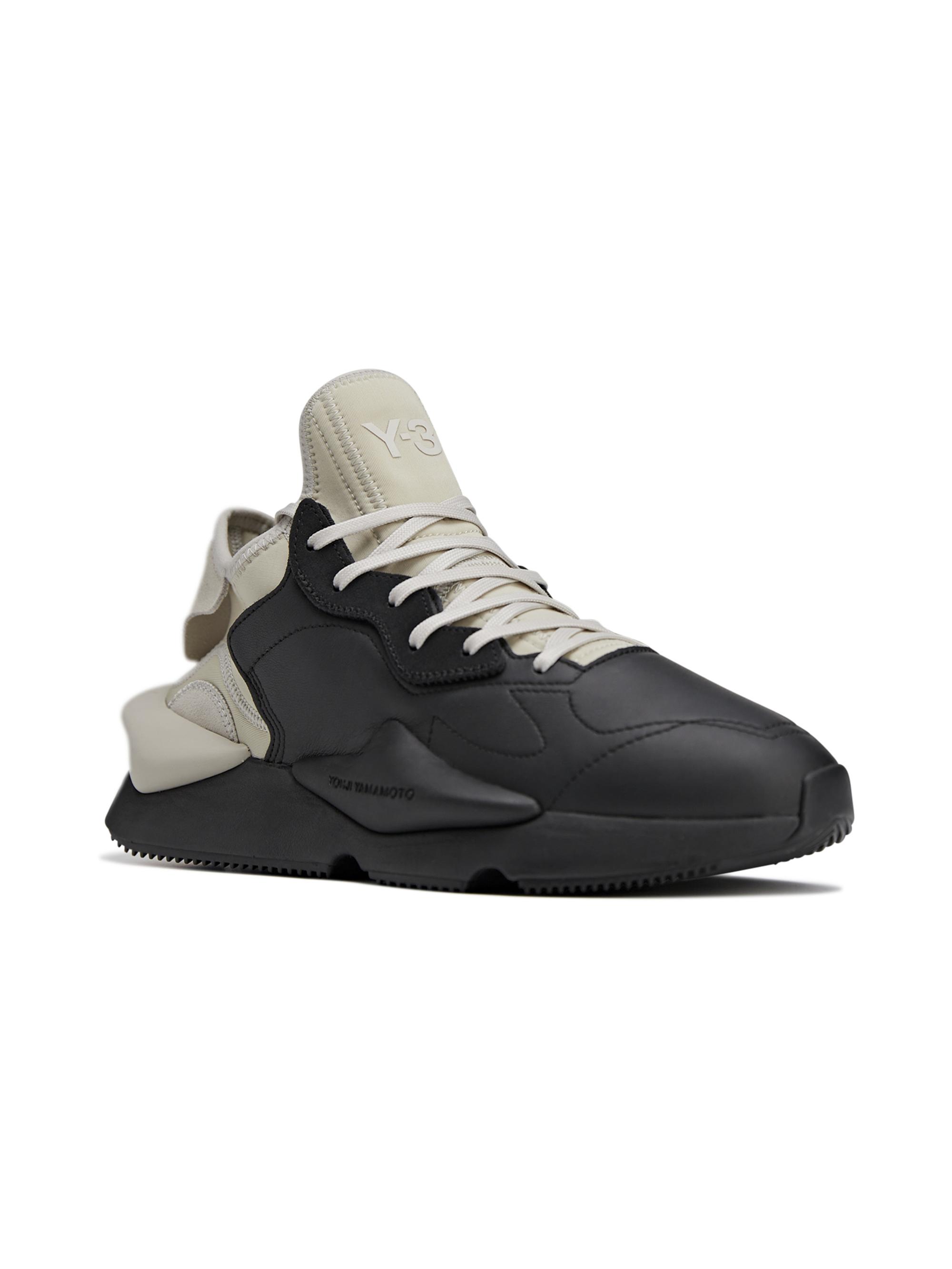 adidas Y-3 Men's Y-3 Kaiwa Low-Top Sneakers - Talc Black