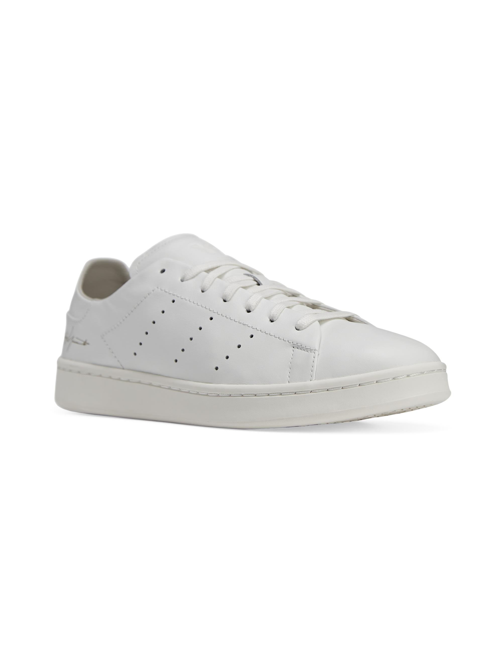adidas Y-3 Men's #Trend Core Leather Low-Top Sneakers - Core White