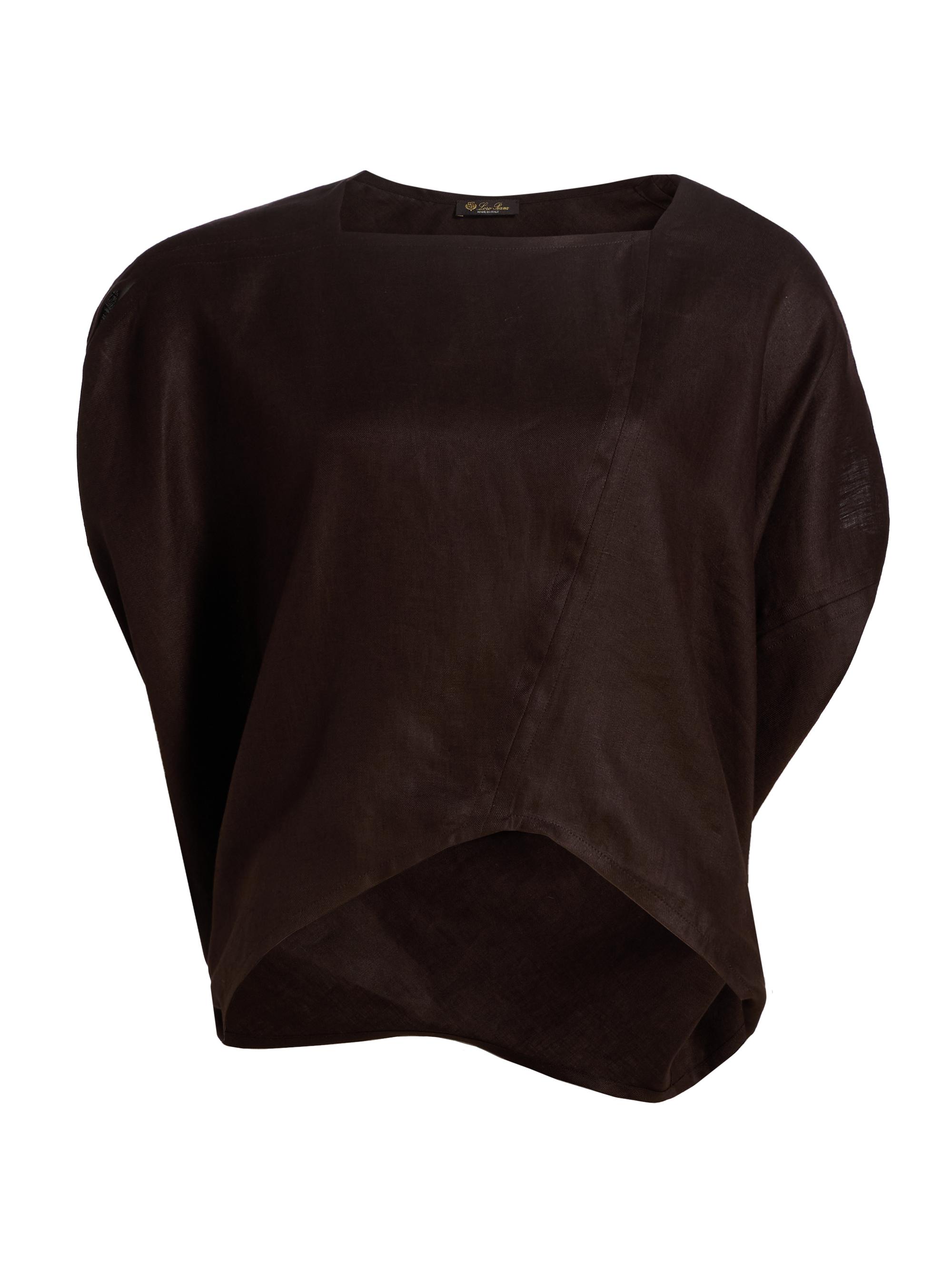 Loro Piana Women's Gaia Drape Top - Carobbean