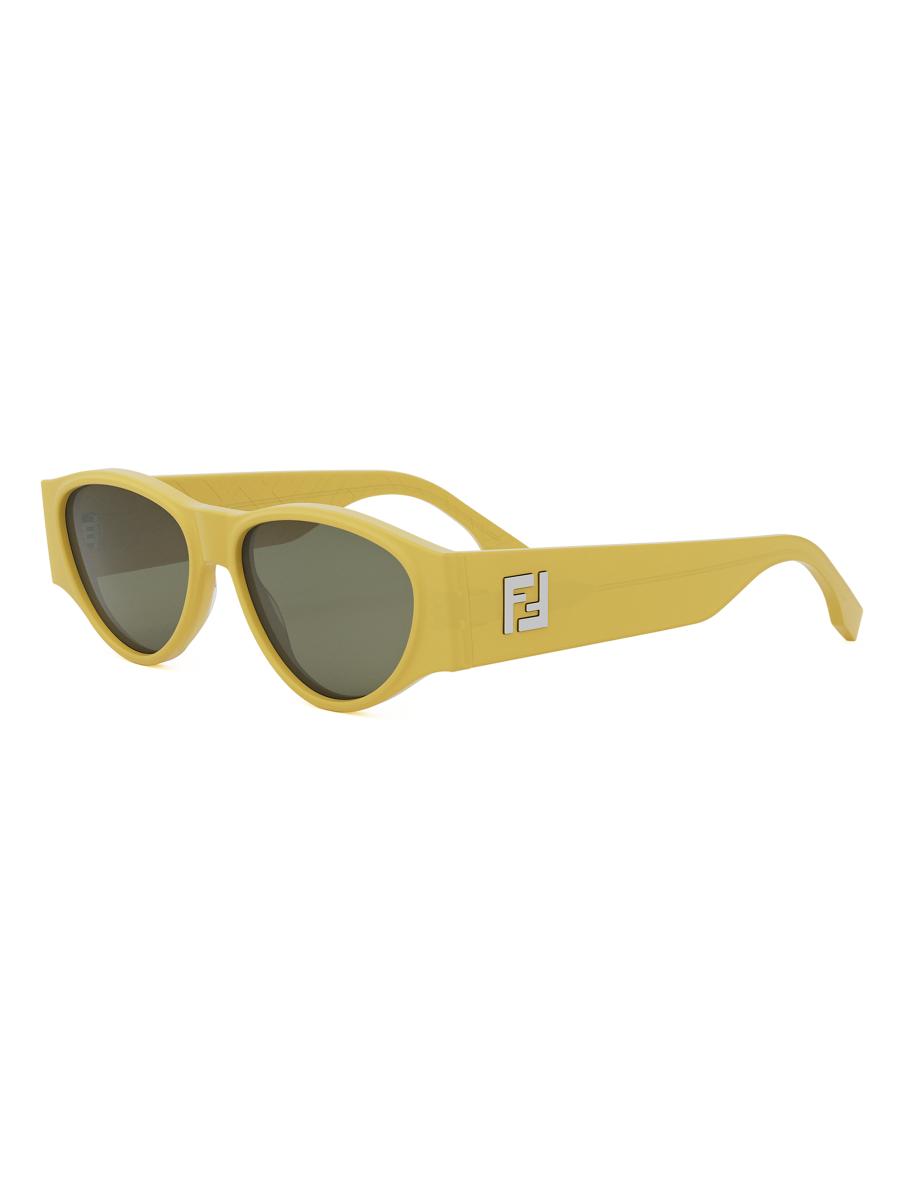 Fendi FF Squared 55MM Round Sunglasses | Saks Fifth Avenue