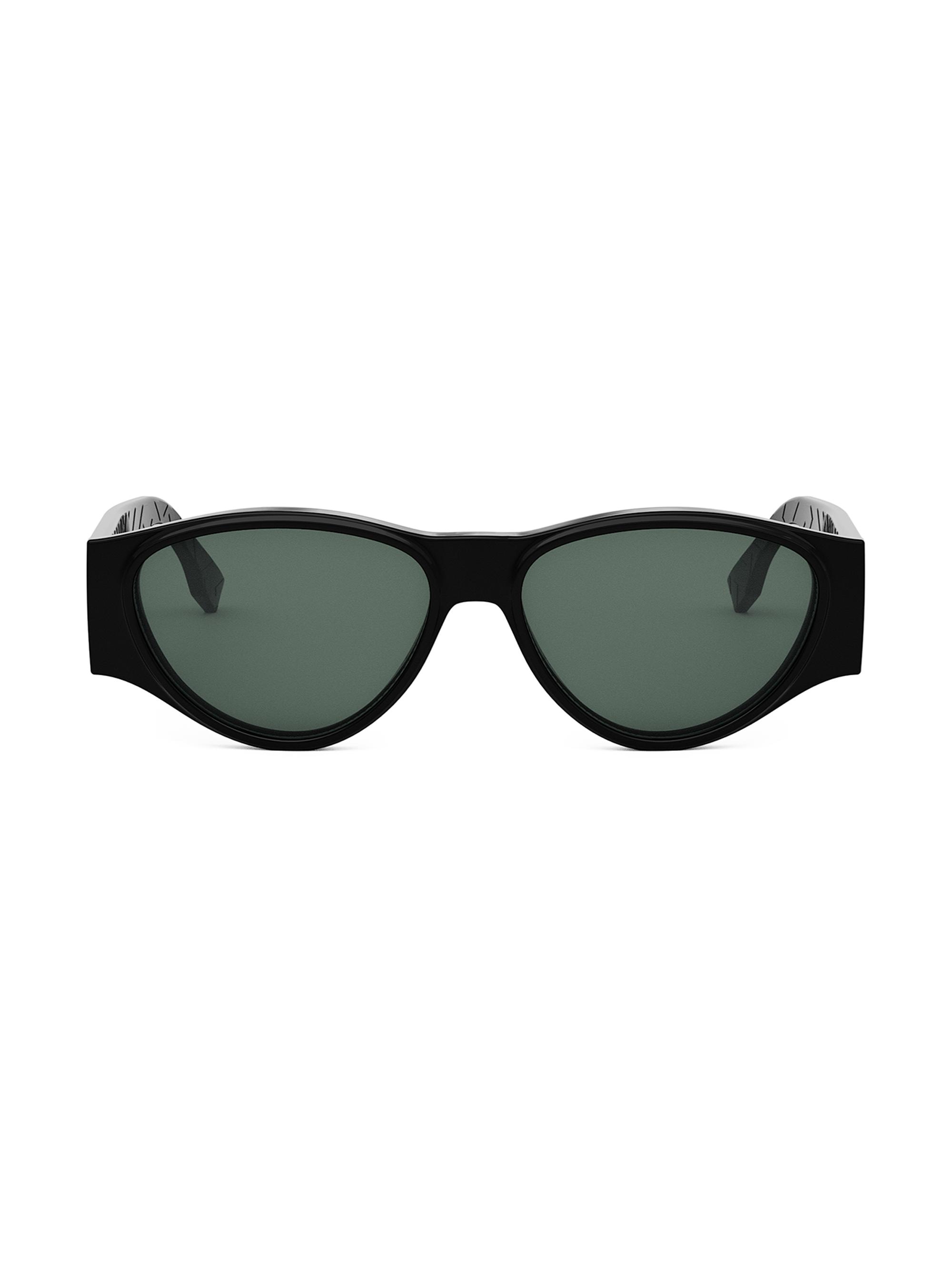 Fendi FF Squared 55MM Round Sunglasses | Saks Fifth Avenue