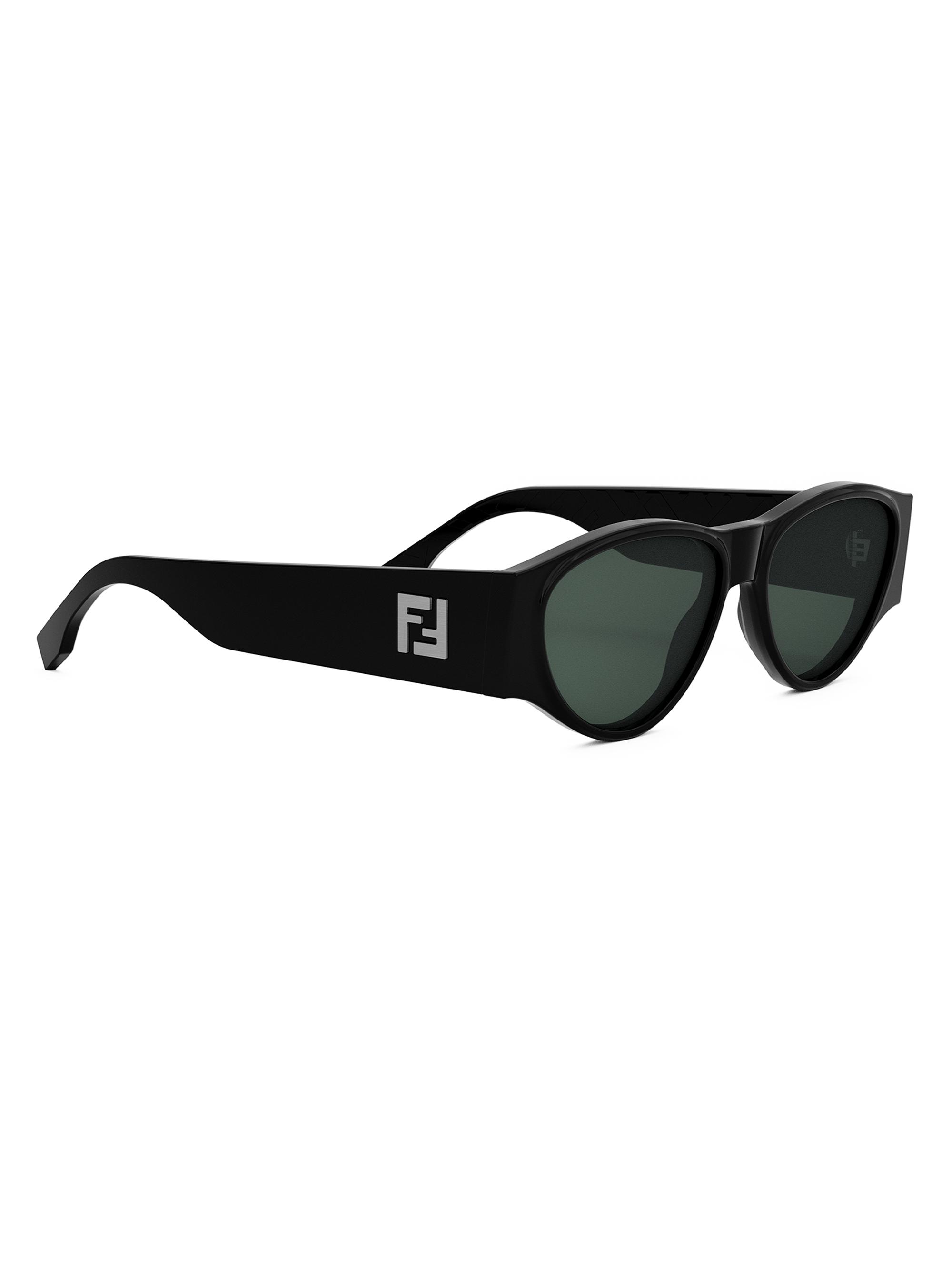 Fendi FF Squared 55MM Round Sunglasses | Saks Fifth Avenue