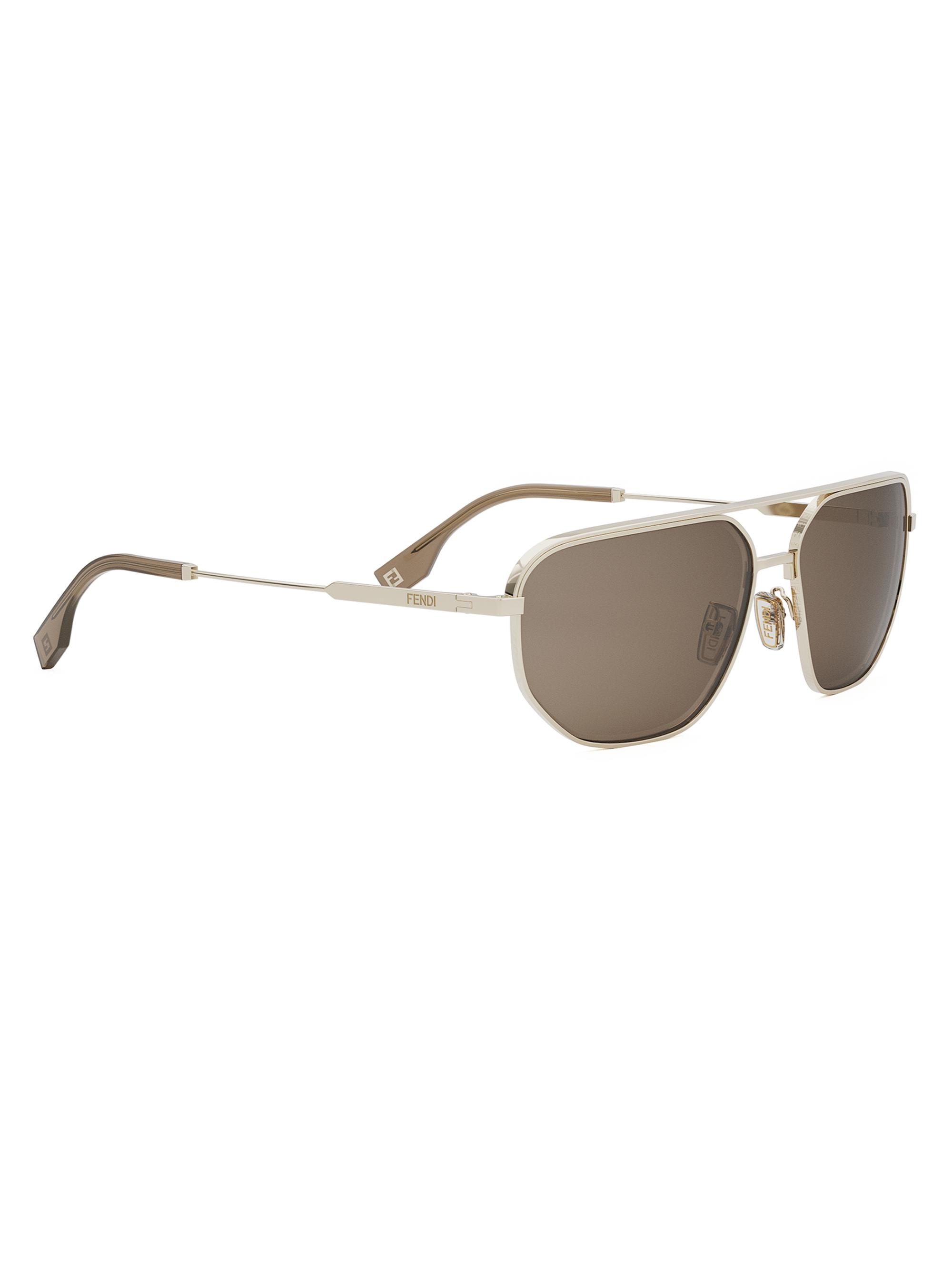 Fendi Fendi Travel 61MM Rectangular Sunglasses | Saks Fifth  display picture 2