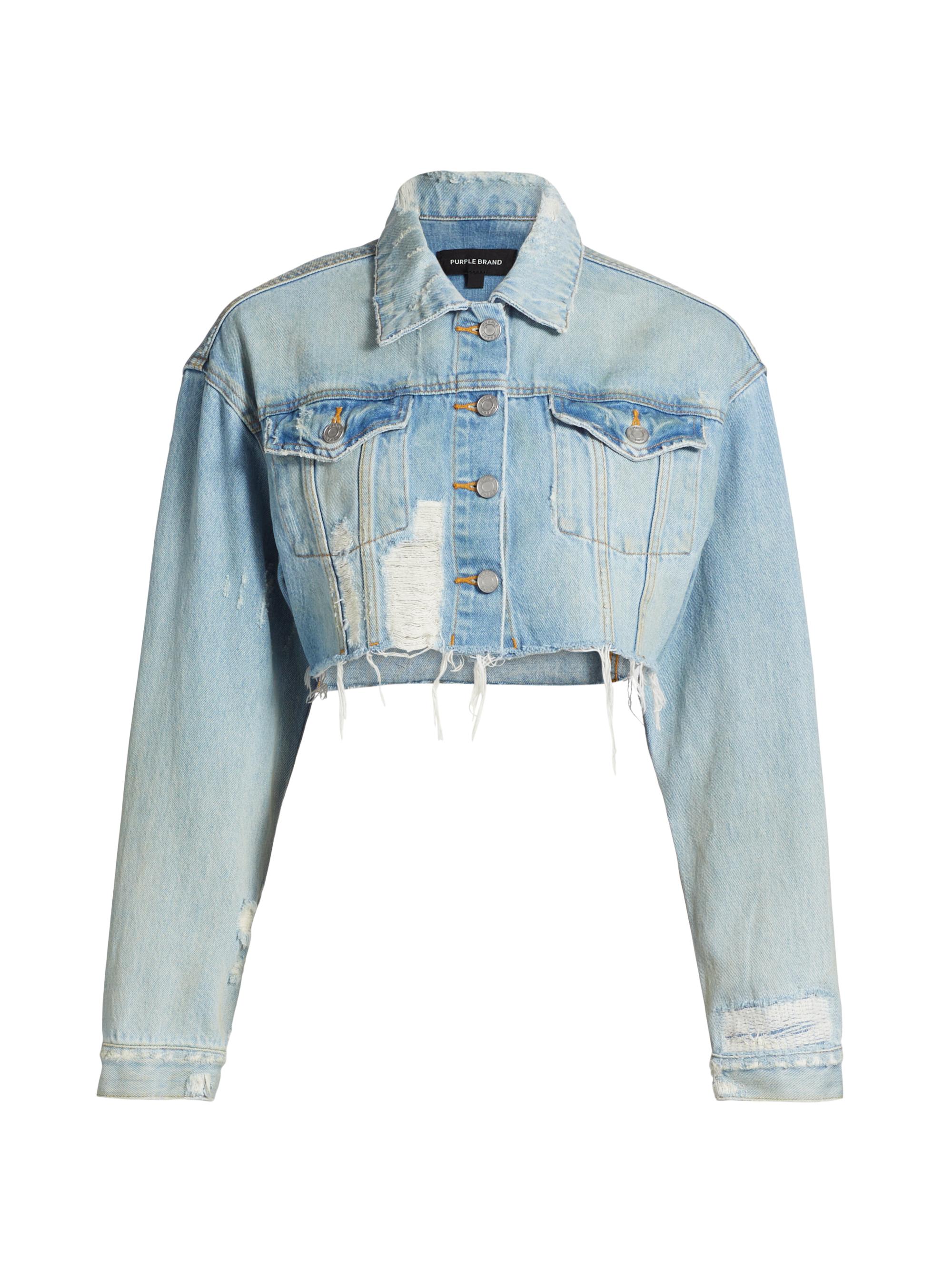 Generation Love Leona Crystal Denim Jacket | Saks Fifth Avenue