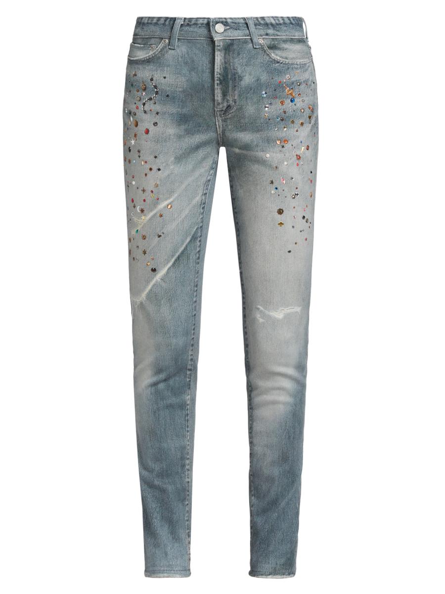 Purple Brand Cyanine Jewel Skinny Jeans | Saks Fifth Avenue