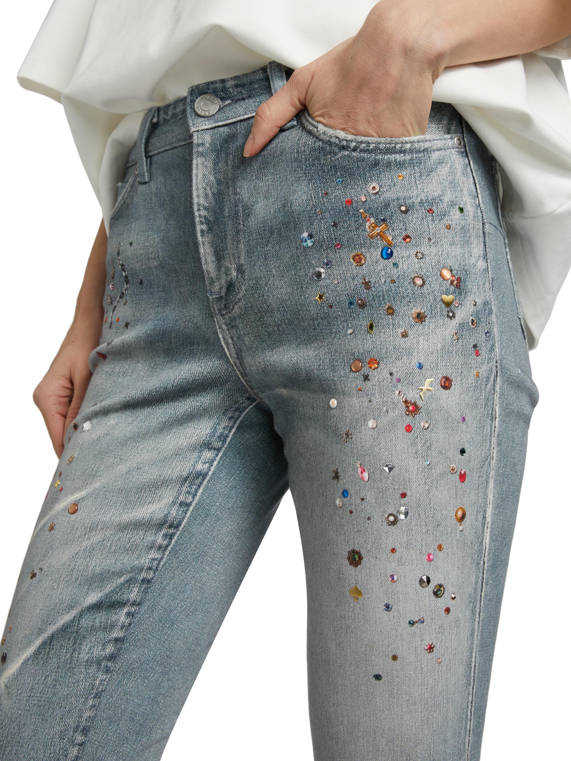 Purple Brand Cyanine Jewel Skinny Jeans | Saks Fifth Avenue