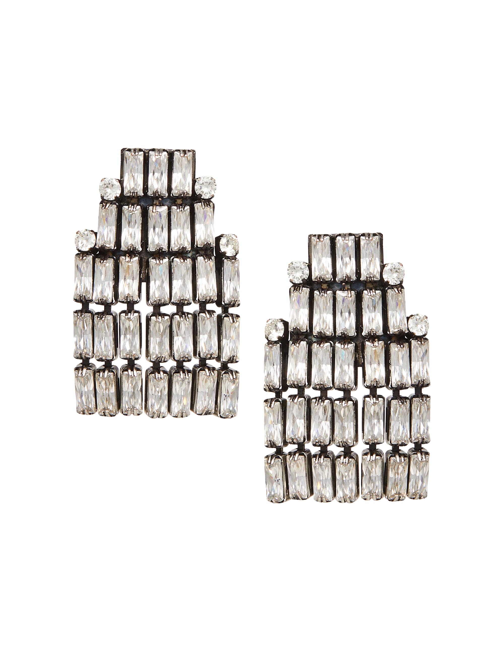 Lele Sadoughi Women's  x Marilyn Monroe Antique Silvertone & Crystal Waterfall Earrings - Crystal