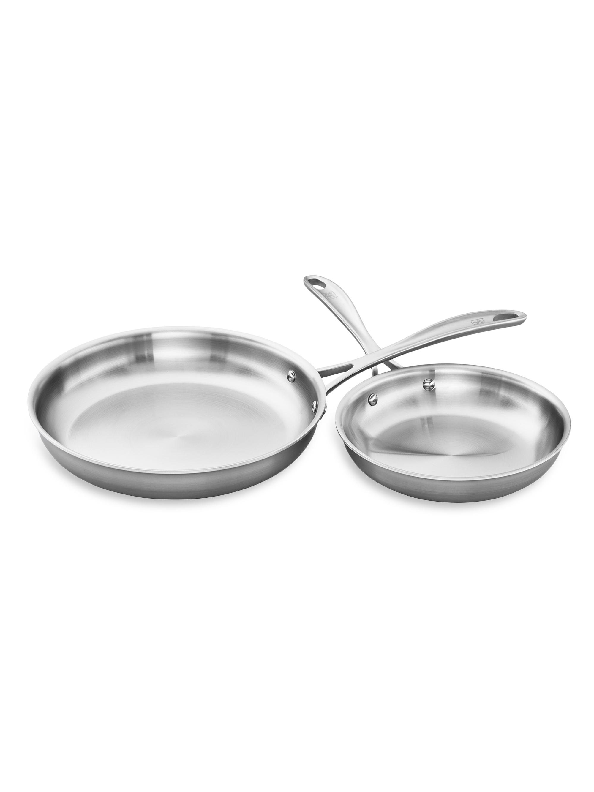 ZWILLING J.A. Henckels Spirit 3 Ply 2 Piece Stainless Steel Fry Pan Set - Stainless Steel