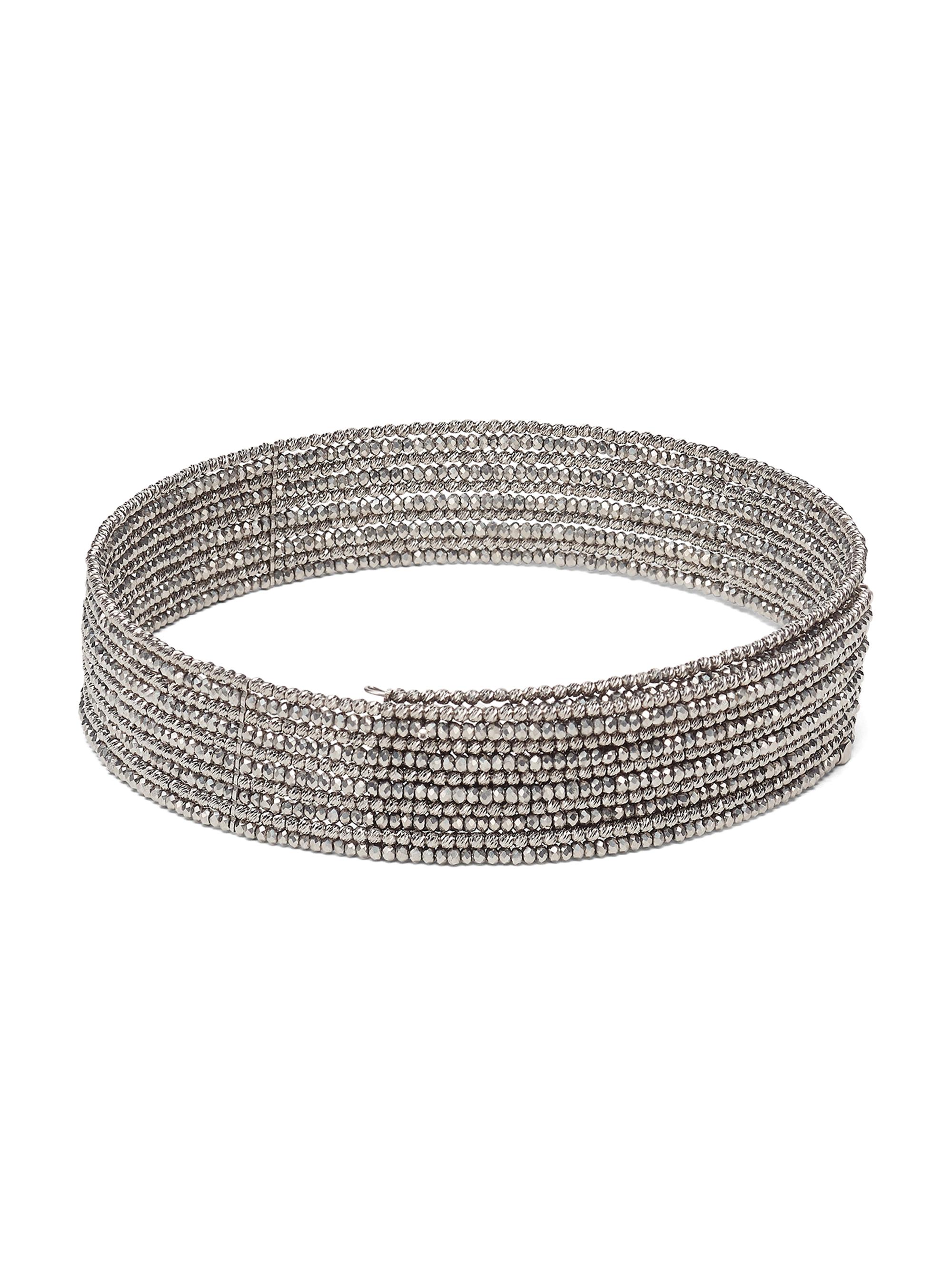 Brunello Cucinelli Women's Vetro and Sterling Silver Choker - Silver
