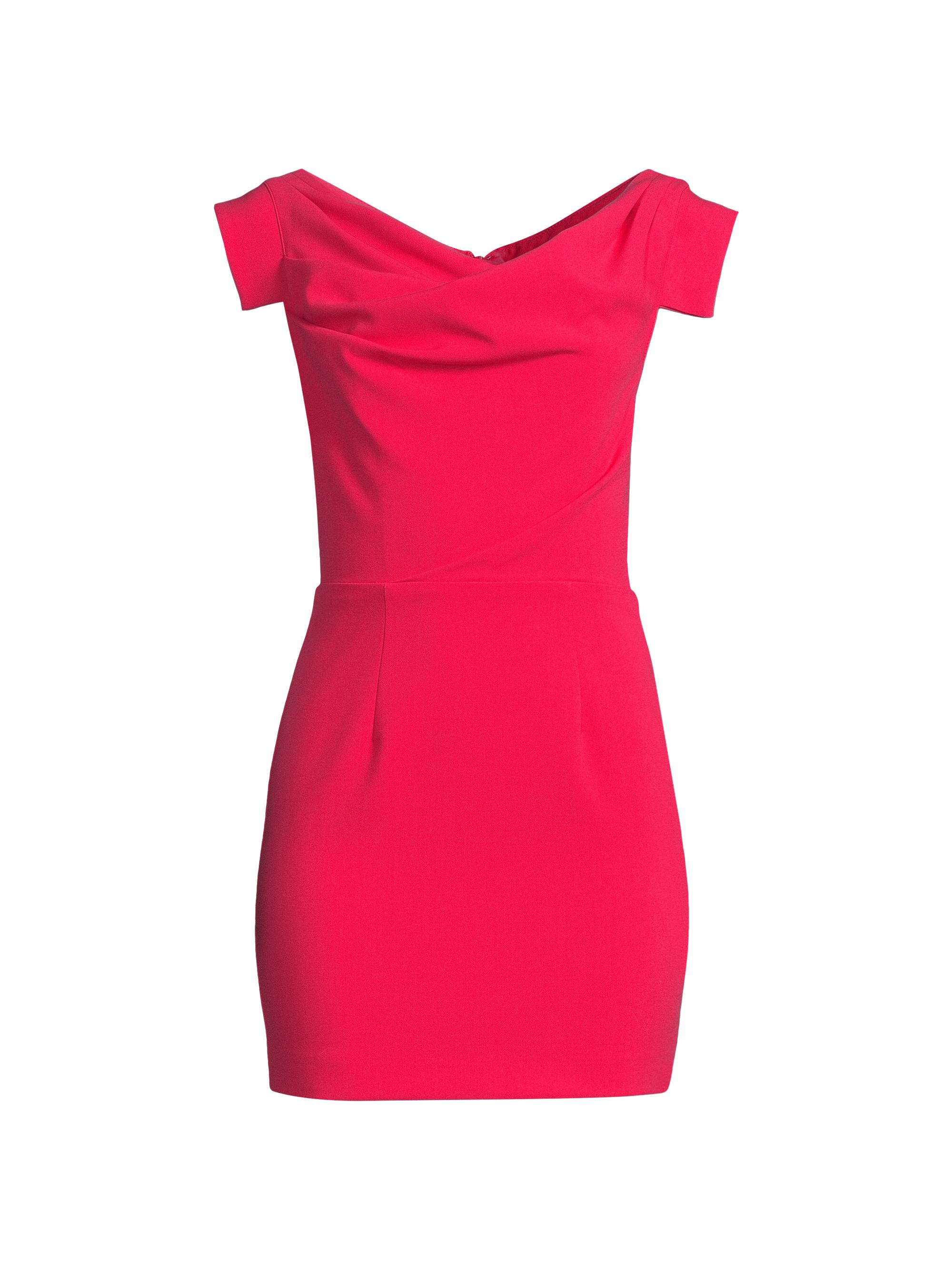 Black Halo Women's Jacqueline Stretch Crepe Off-The-Shoulder Minidress - Fuchsia