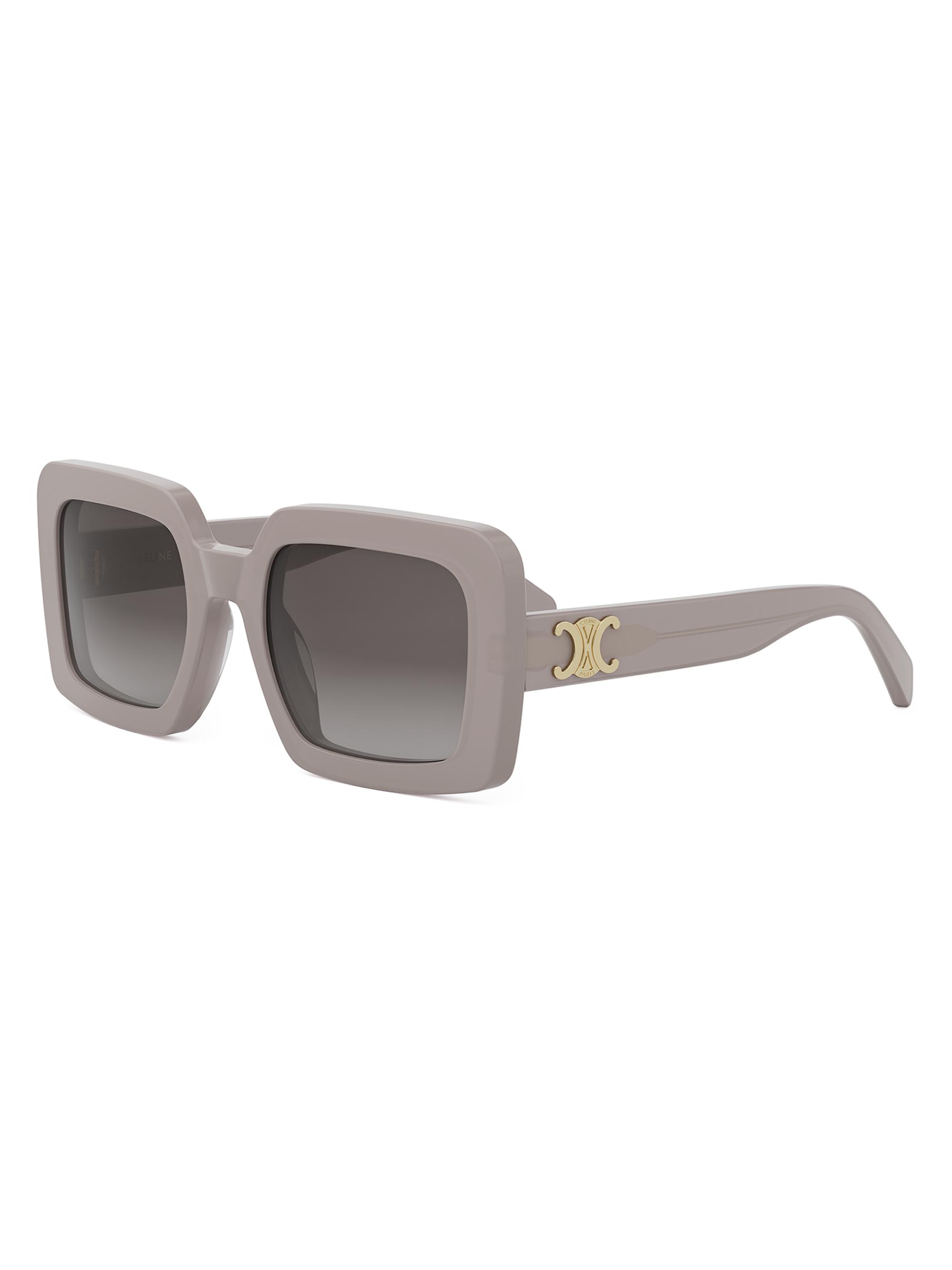 CELINE Women's Triomphe 56MM Square Sunglasses - Shiny Light Brown Gradient Brown