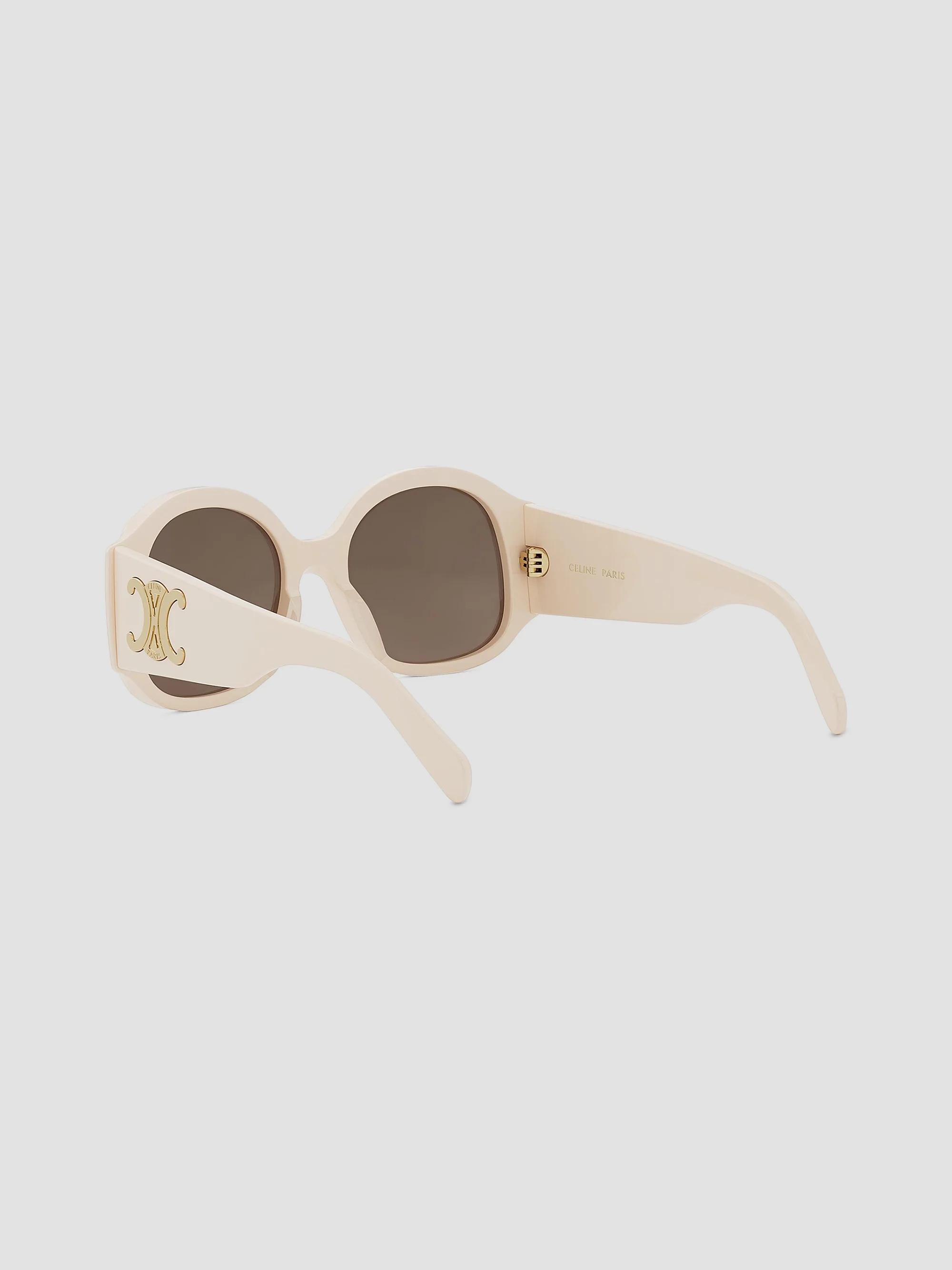 CELINE Maxi Triomphe 54MM Round Sunglasses | Saks Fifth Avenue