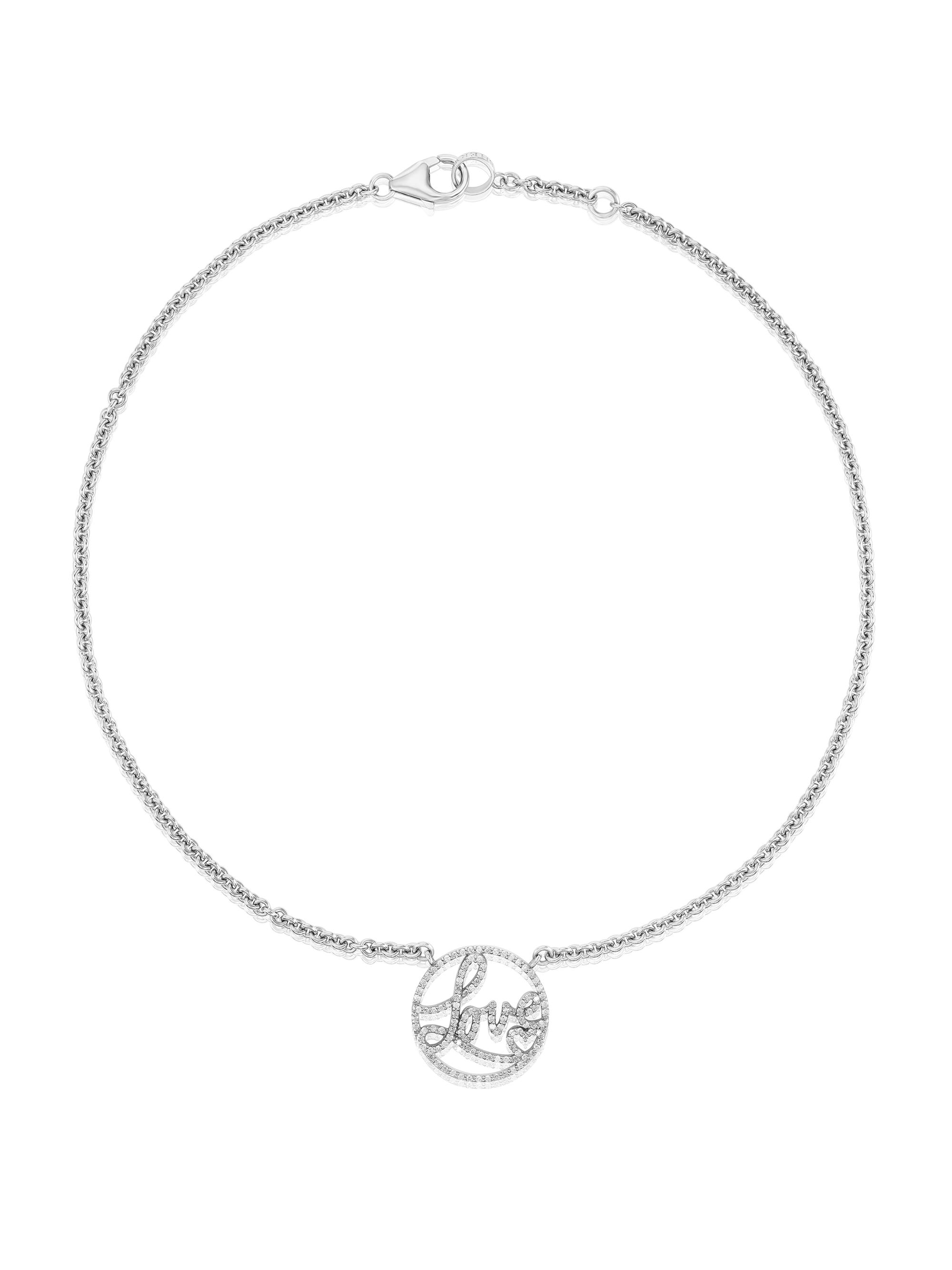 Sheryl Lowe Women's Love Sterling Silver & 0.93 TCW Diamond Necklace - Silver