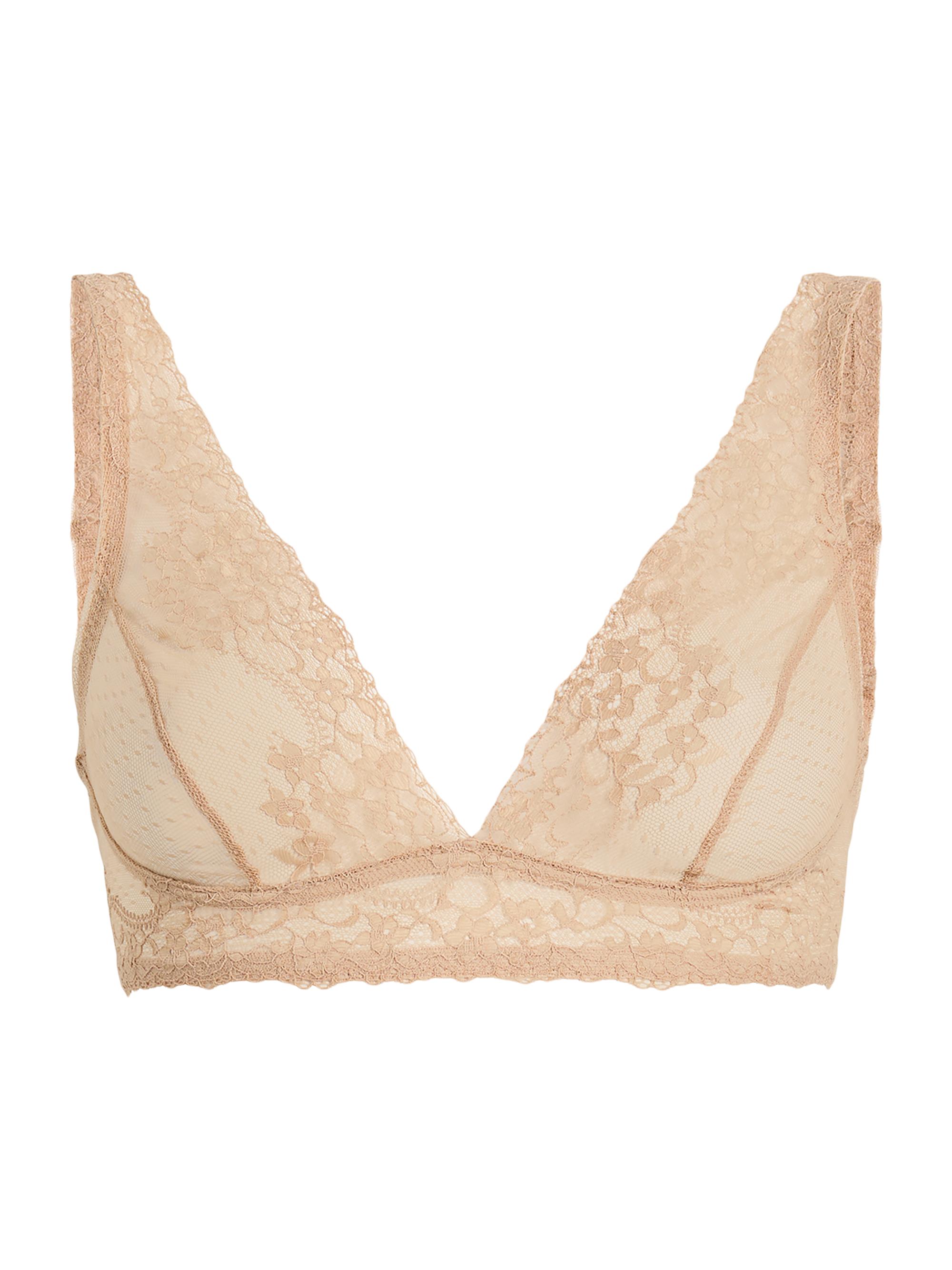Commando Women's Double Take Stretch Lace Bralette - Beige