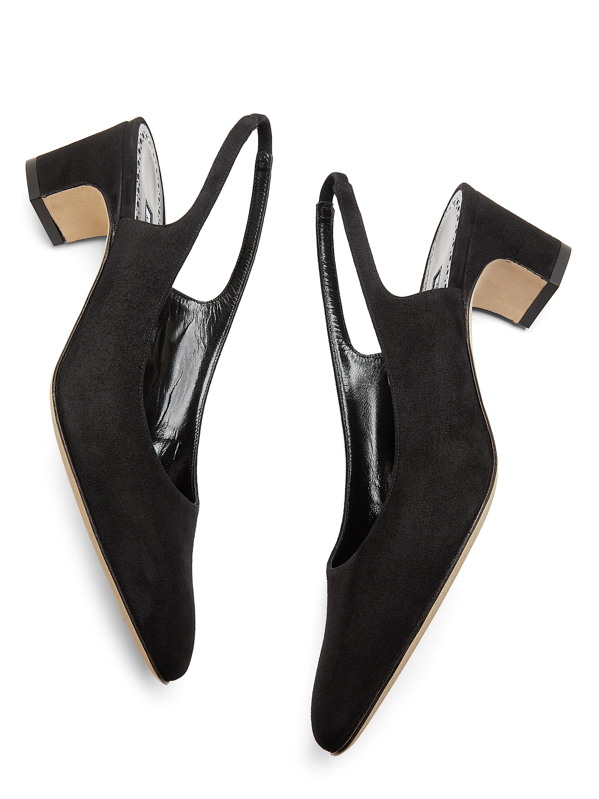 Manolo Blahnik Sawraso 50MM Suede Slingback Pumps | Saks