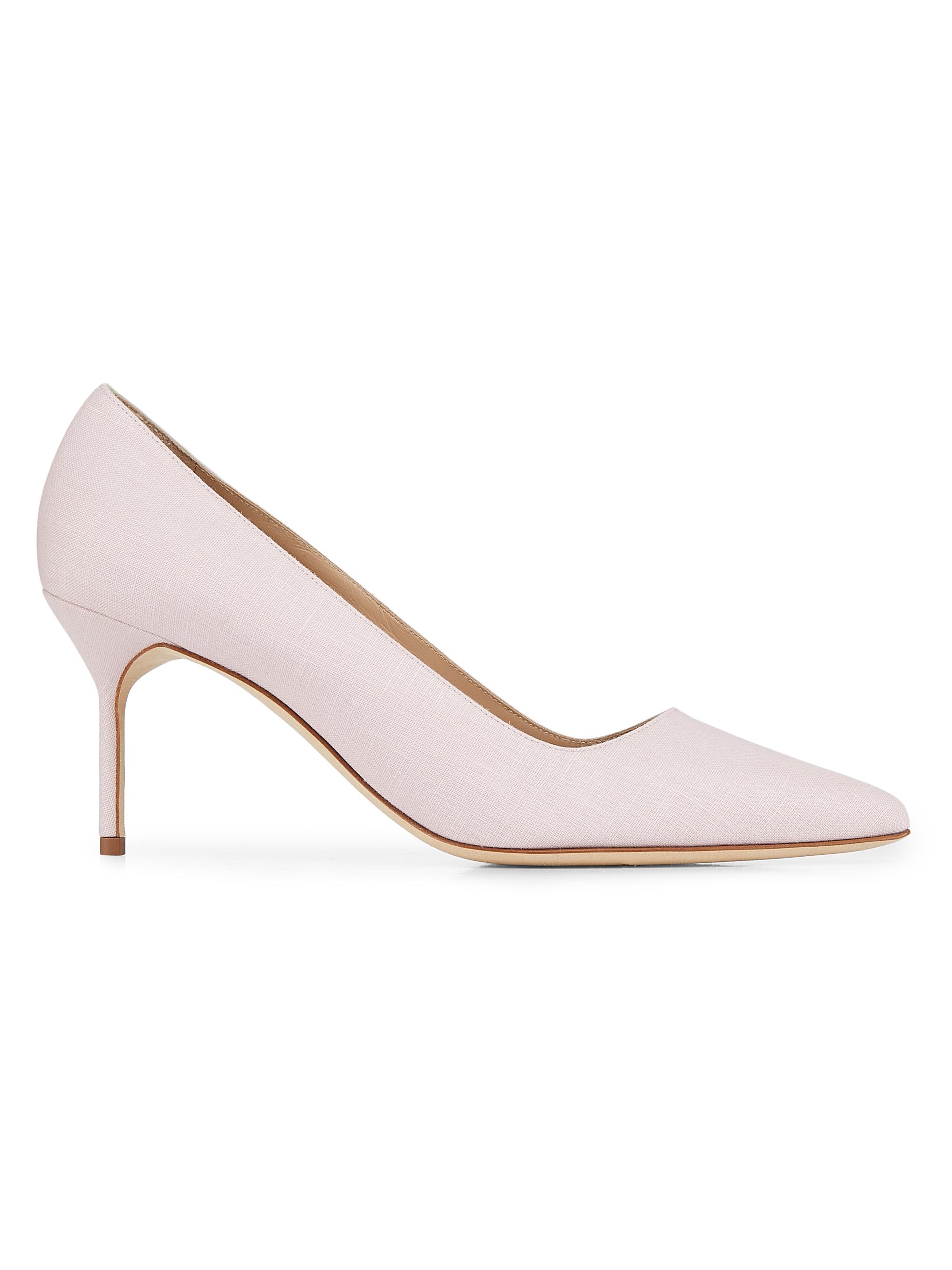 Manolo Blahnik Women's 0MM Point-Toe Stiletto Pumps - Light Pink