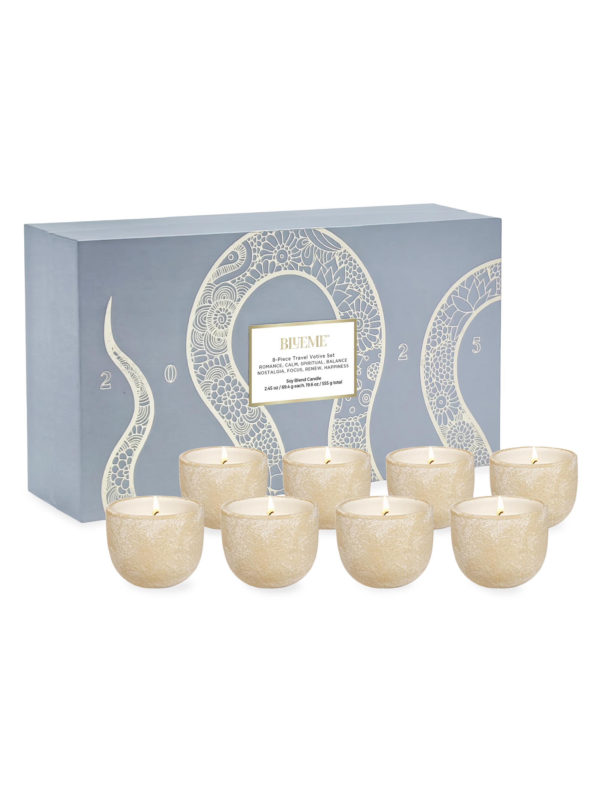 Blueme Women's 8-Piece Votive Candle Set