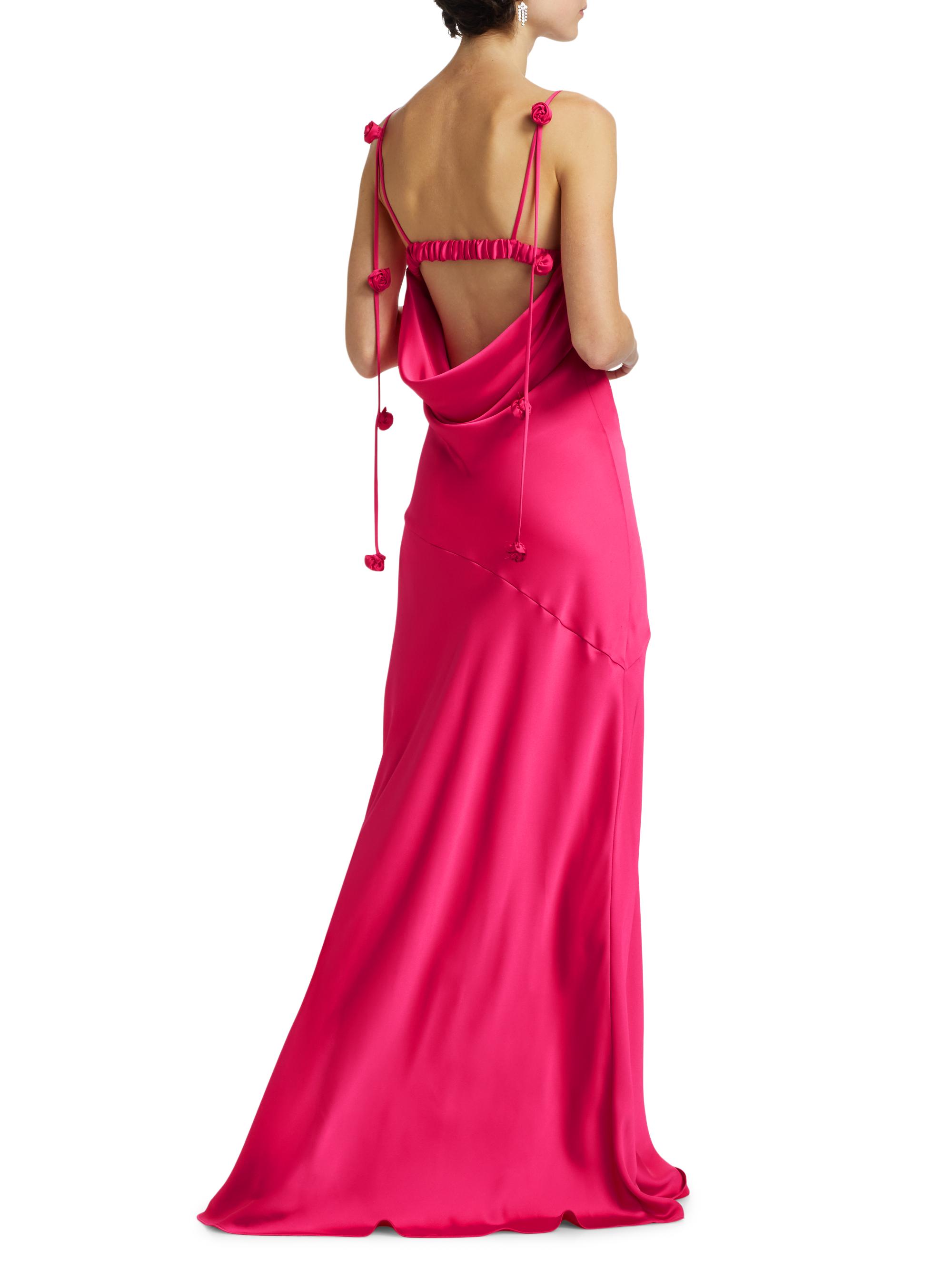 Ramy Brook Hansel Bias-Cut Rosette Gown | Saks Fifth Avenue