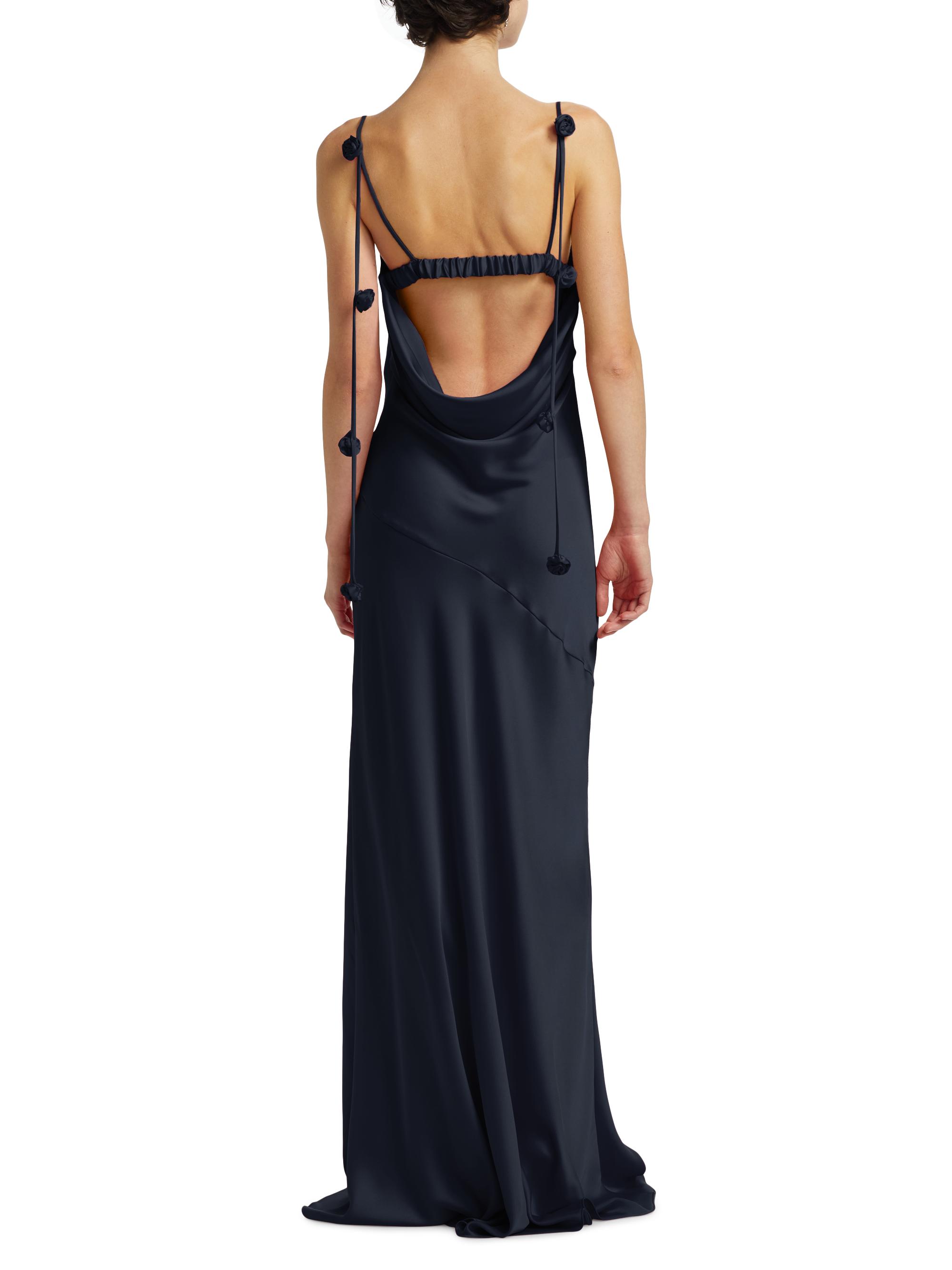 Ramy Brook Hansel Bias-Cut Rosette Gown | Saks Fifth Avenue