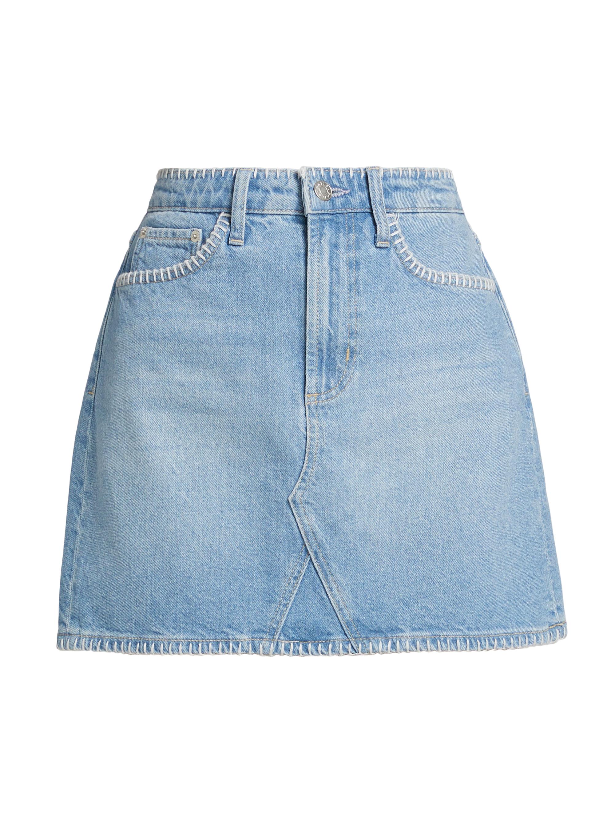 Rails Women's Laurel Whipstitched Cotton Denim Miniskirt - Harbor