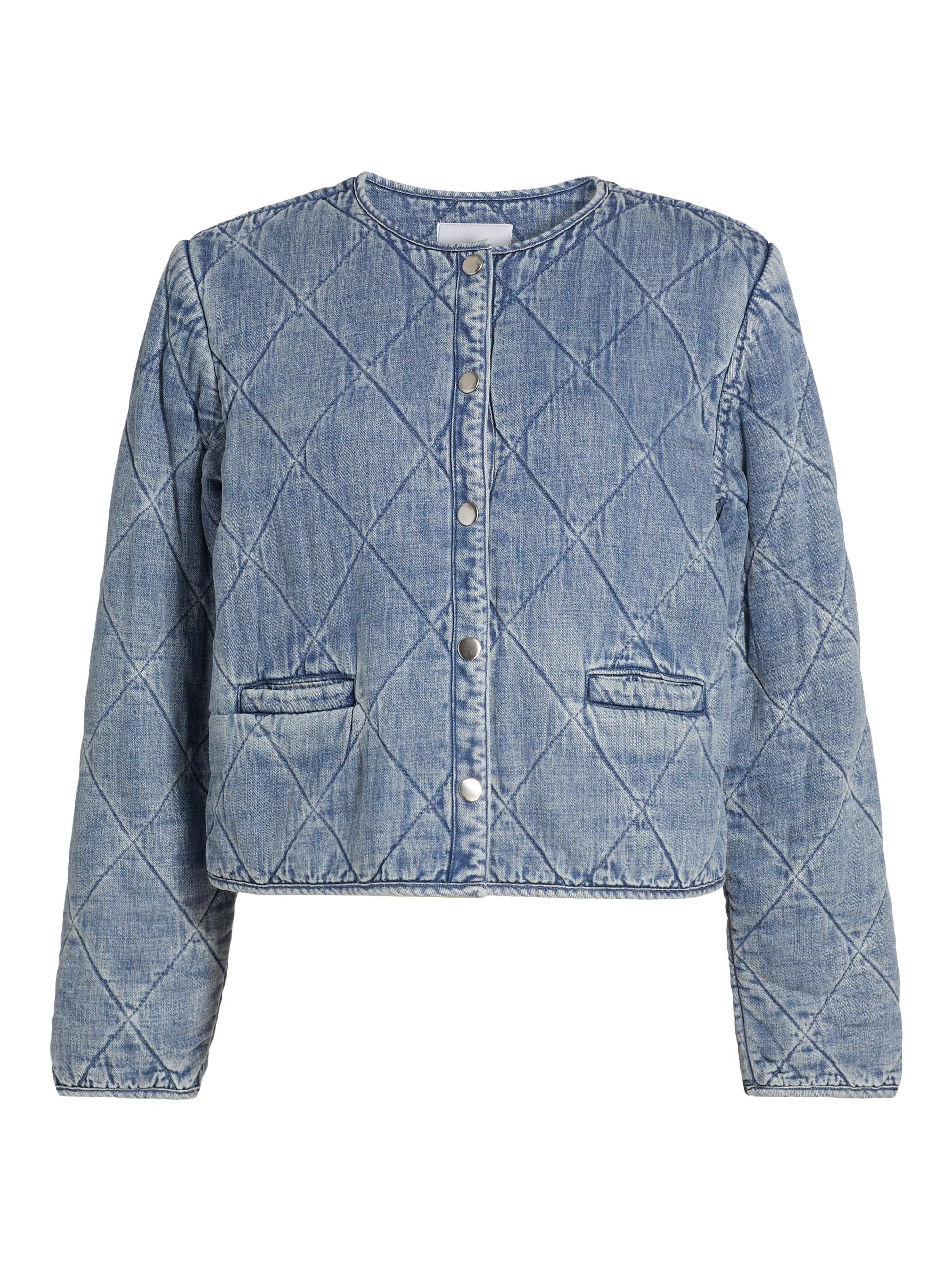 Rails Women's Ency Quilted Denim Jacket - Mid Blue