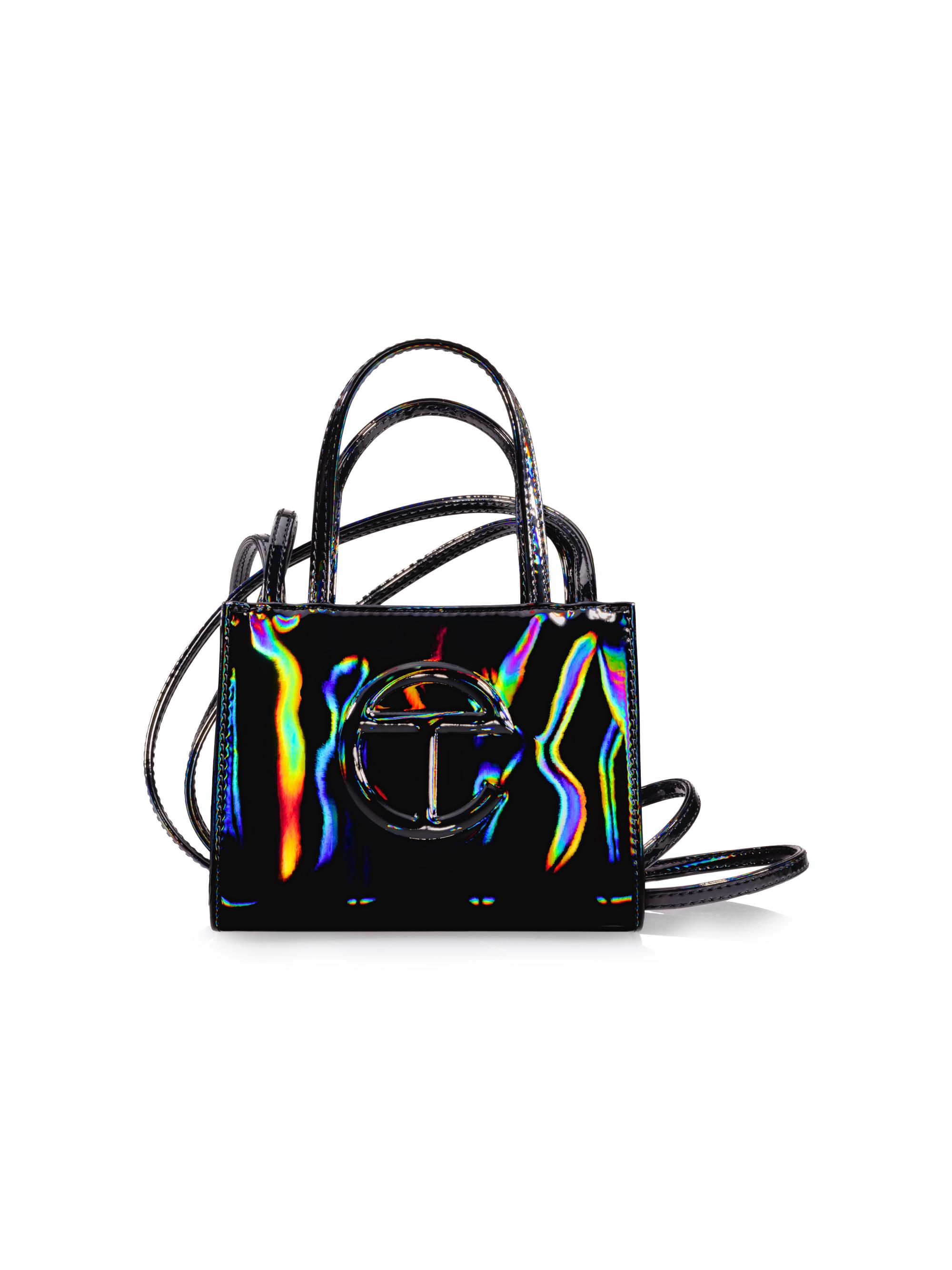TELFAR Men's  Rainbow Shopping Bag - Black Rainbow