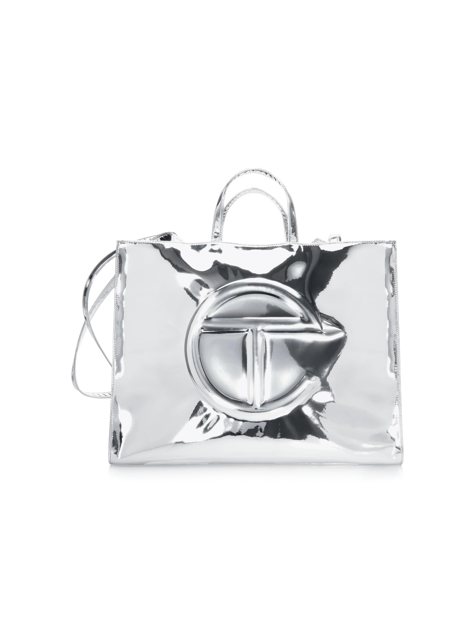 TELFAR Men's  Metallic Shopping Bag - Mirror