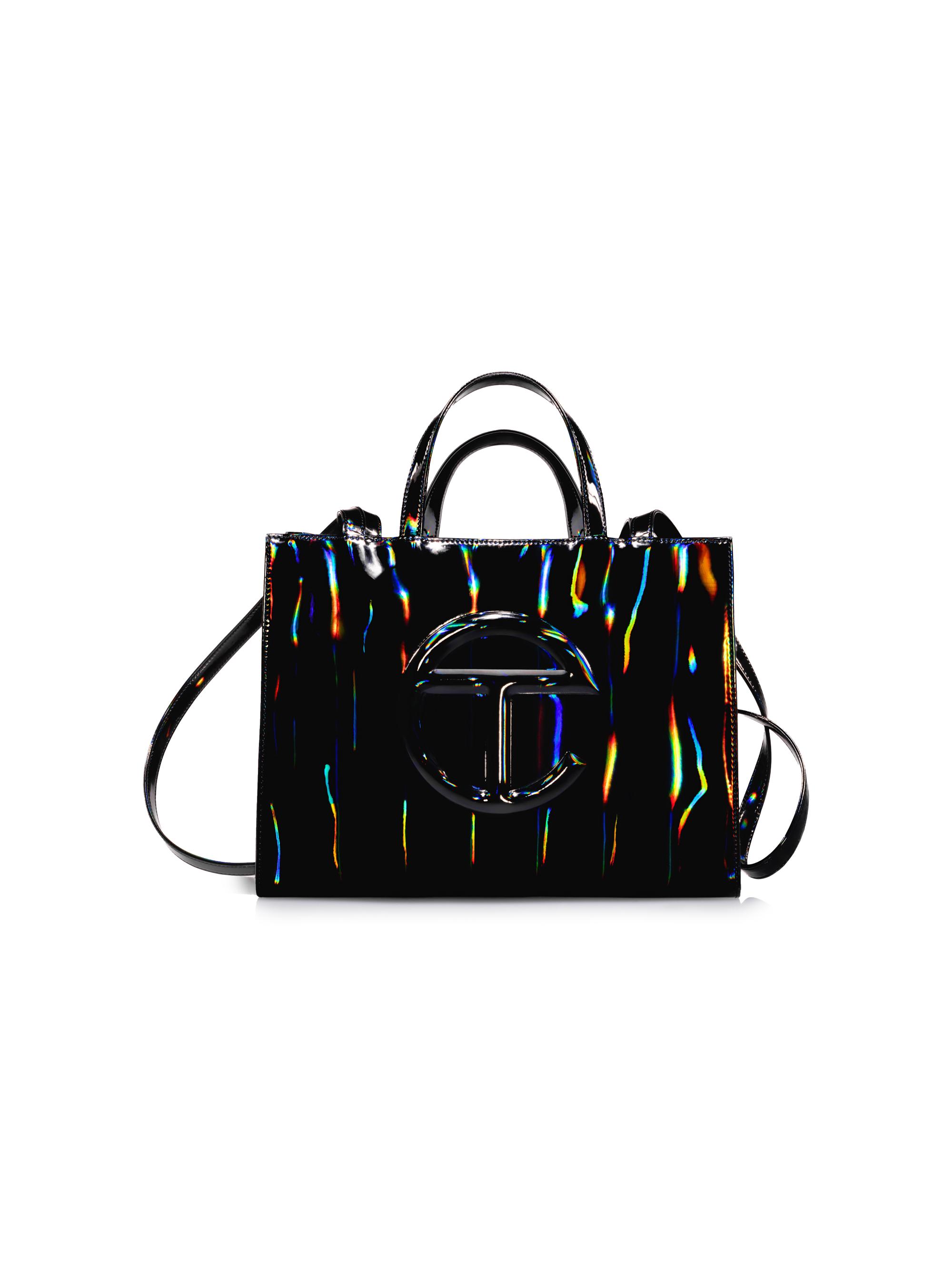 TELFAR Men's  Rainbow Shopping Bag - Black Rainbow